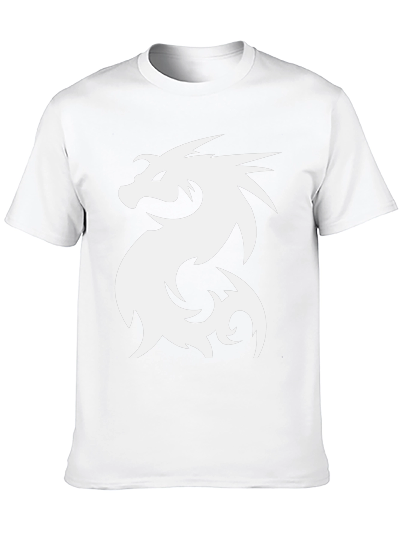 Dragon Graphic Tee - Black Cotton T-Shirt