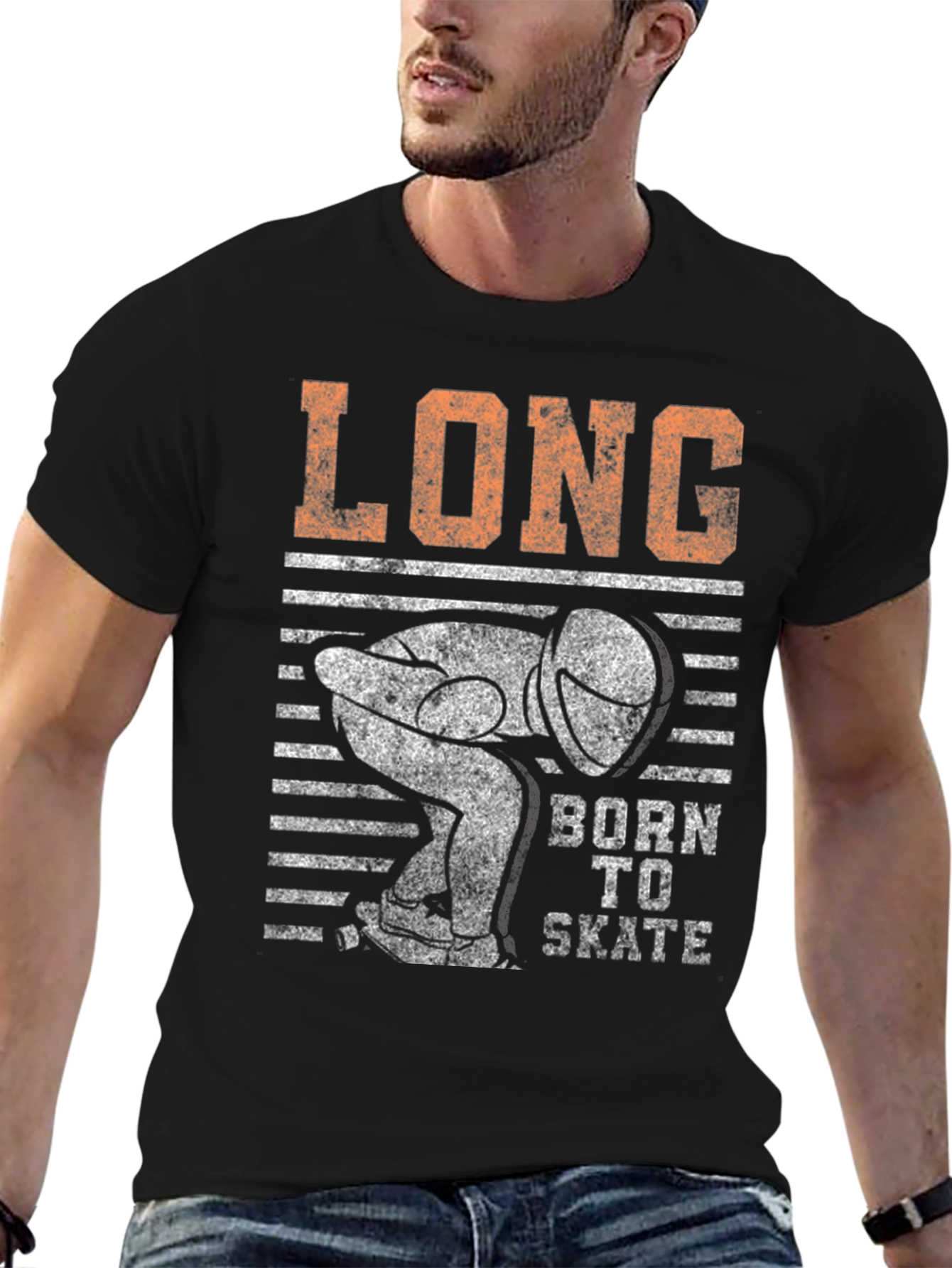 Long Born To Skate T-Shirt