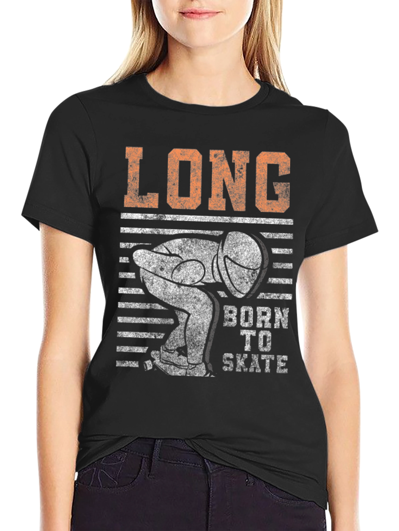 Long Born To Skate T-Shirt