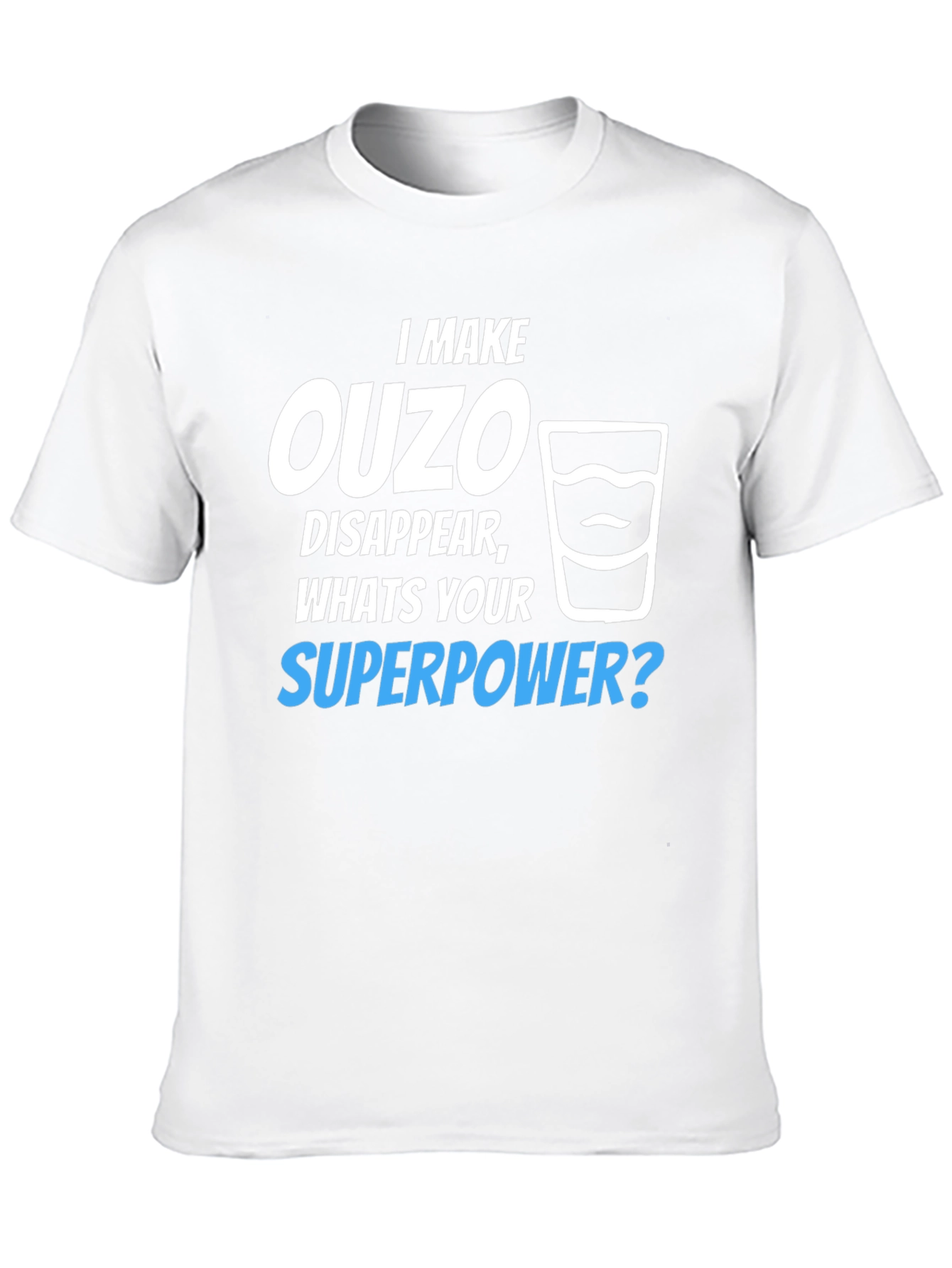 Ouzo Superpower T-Shirt - Funny Novelty Tee
