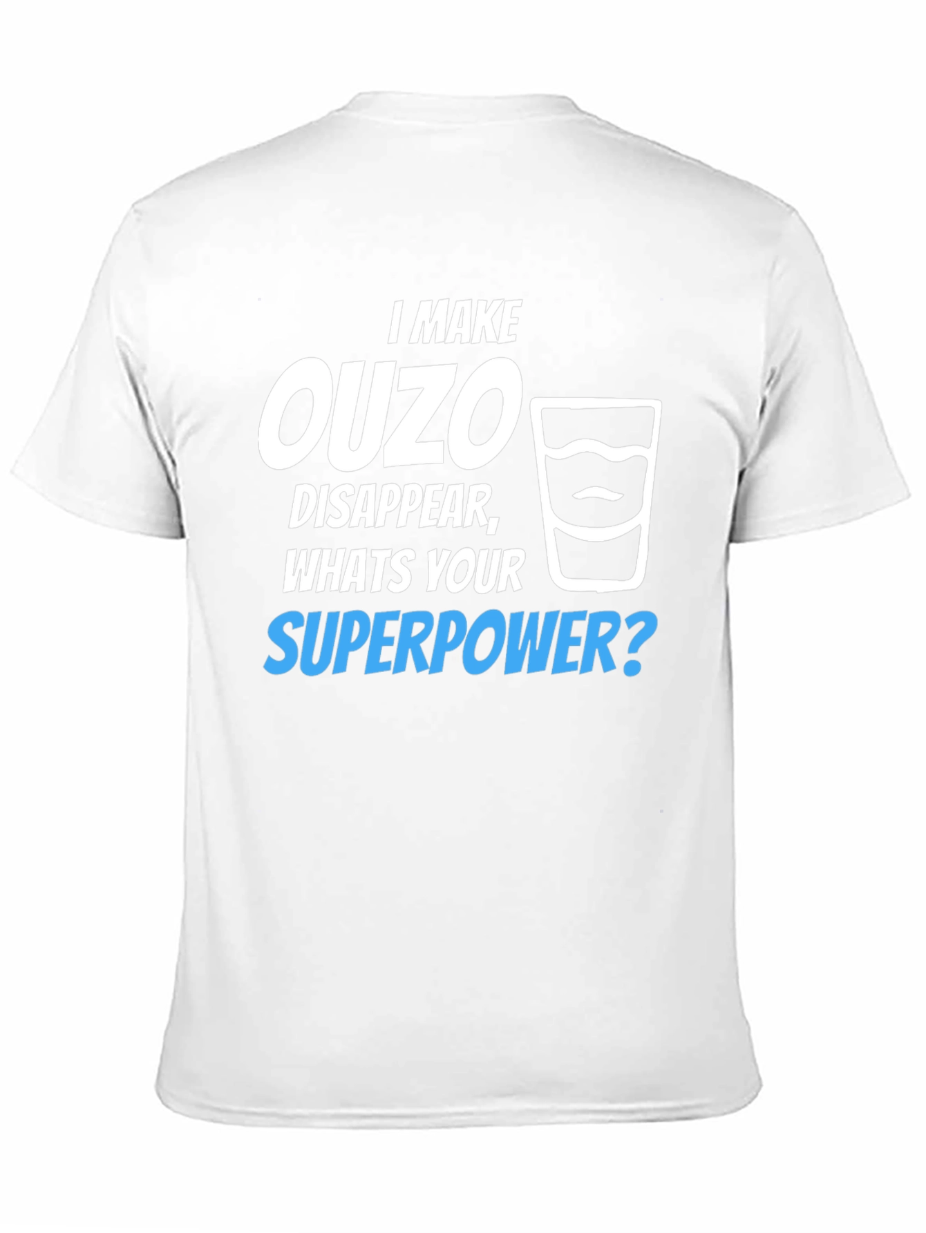 Ouzo Superpower T-Shirt - Funny Novelty Tee