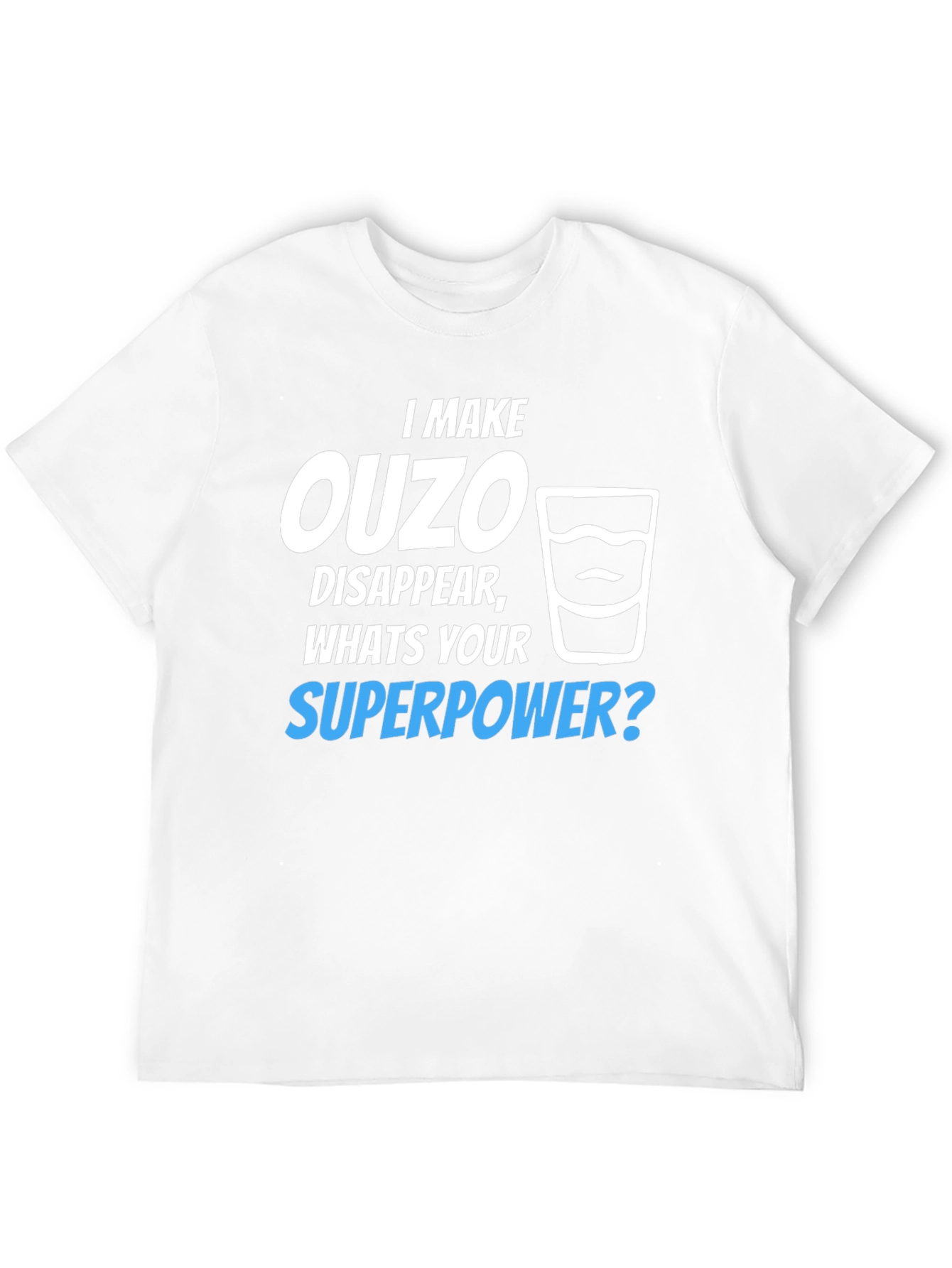 Ouzo Superpower T-Shirt - Funny Novelty Tee