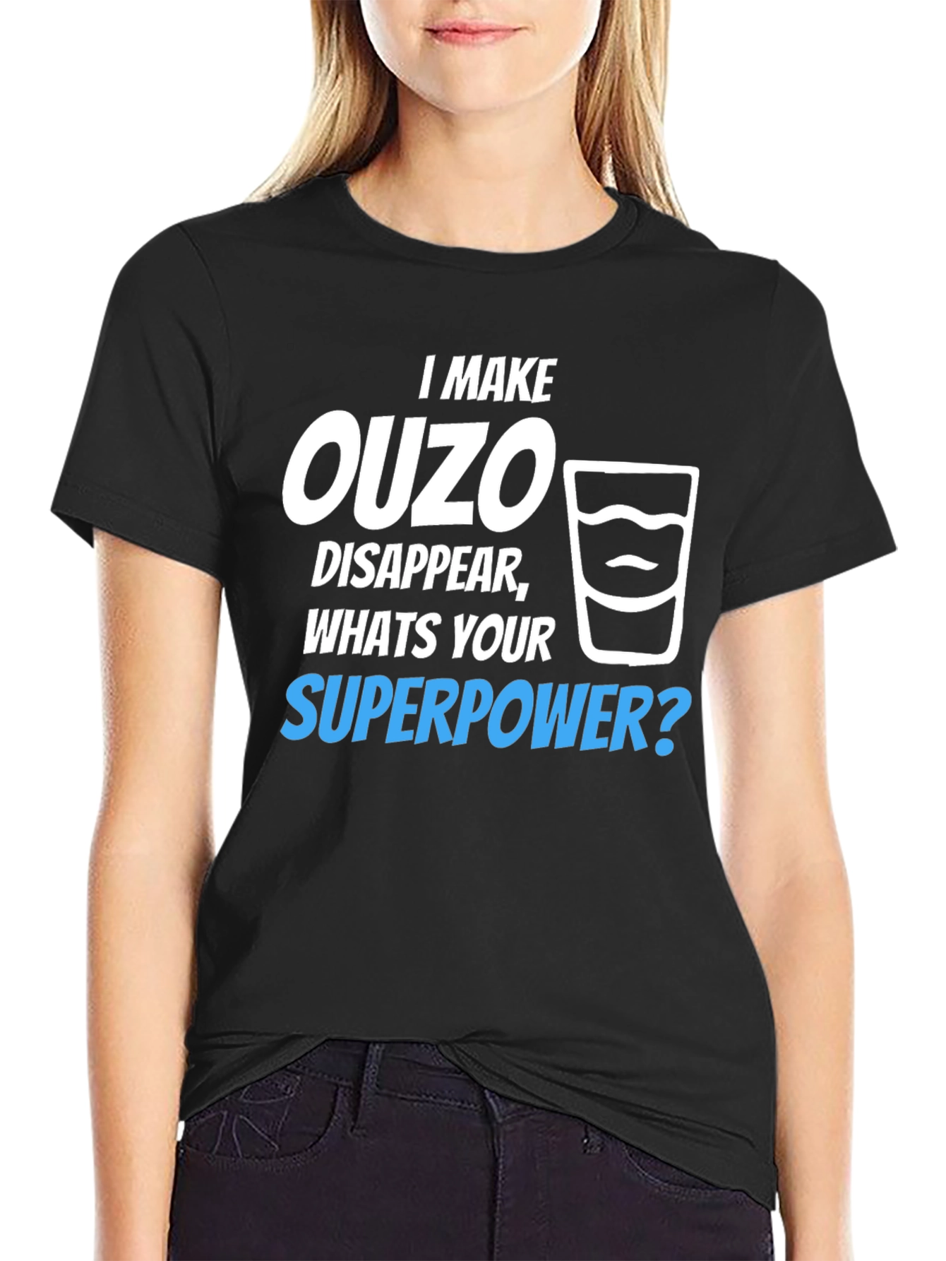 Ouzo Superpower T-Shirt - Funny Novelty Tee