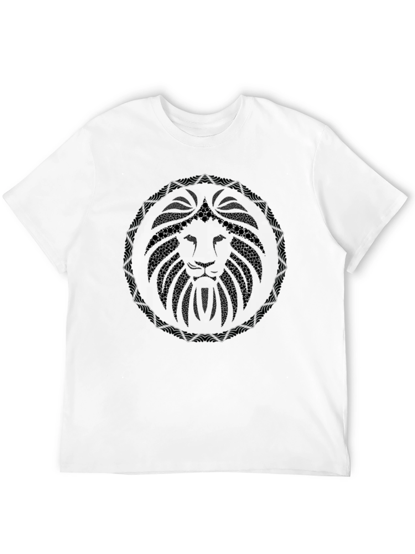 Lion Crest Black T-Shirt - Unique Graphic Tee