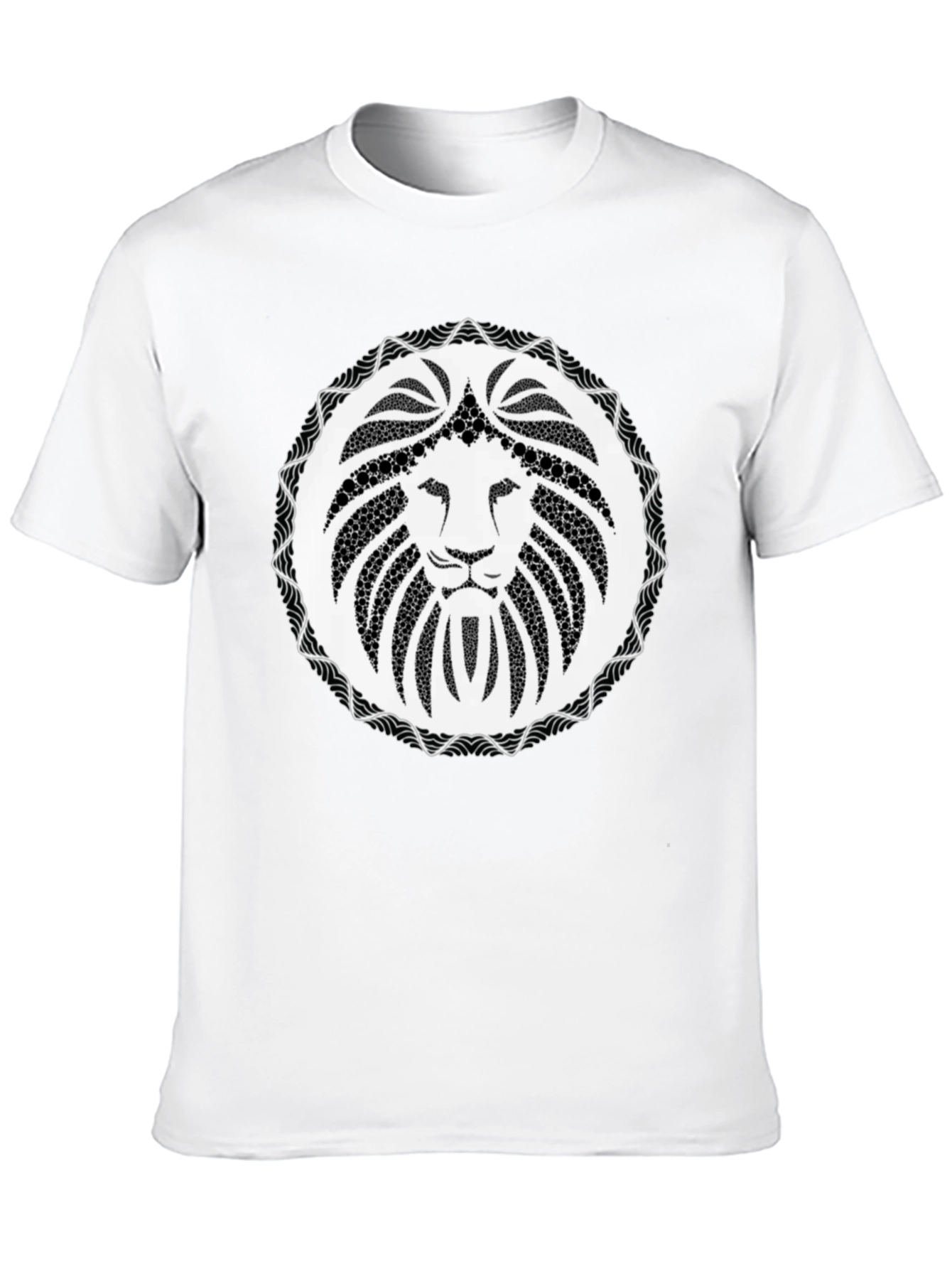 Lion Crest Black T-Shirt - Unique Graphic Tee