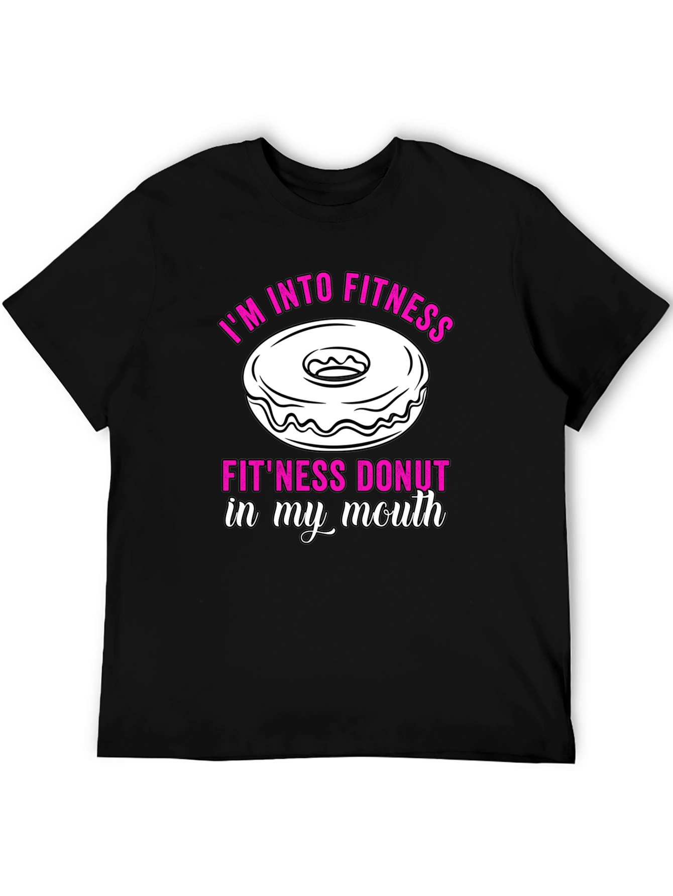 Fitness Donut Graphic T-Shirt
