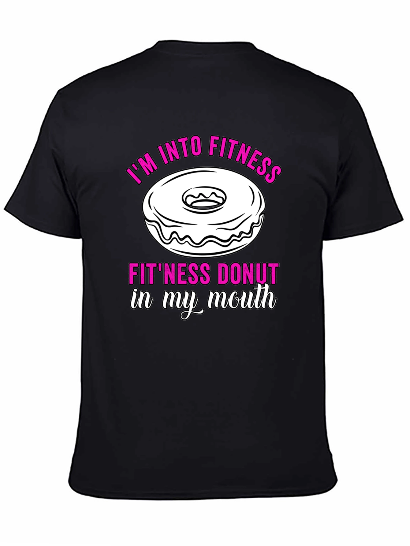 Fitness Donut Graphic T-Shirt
