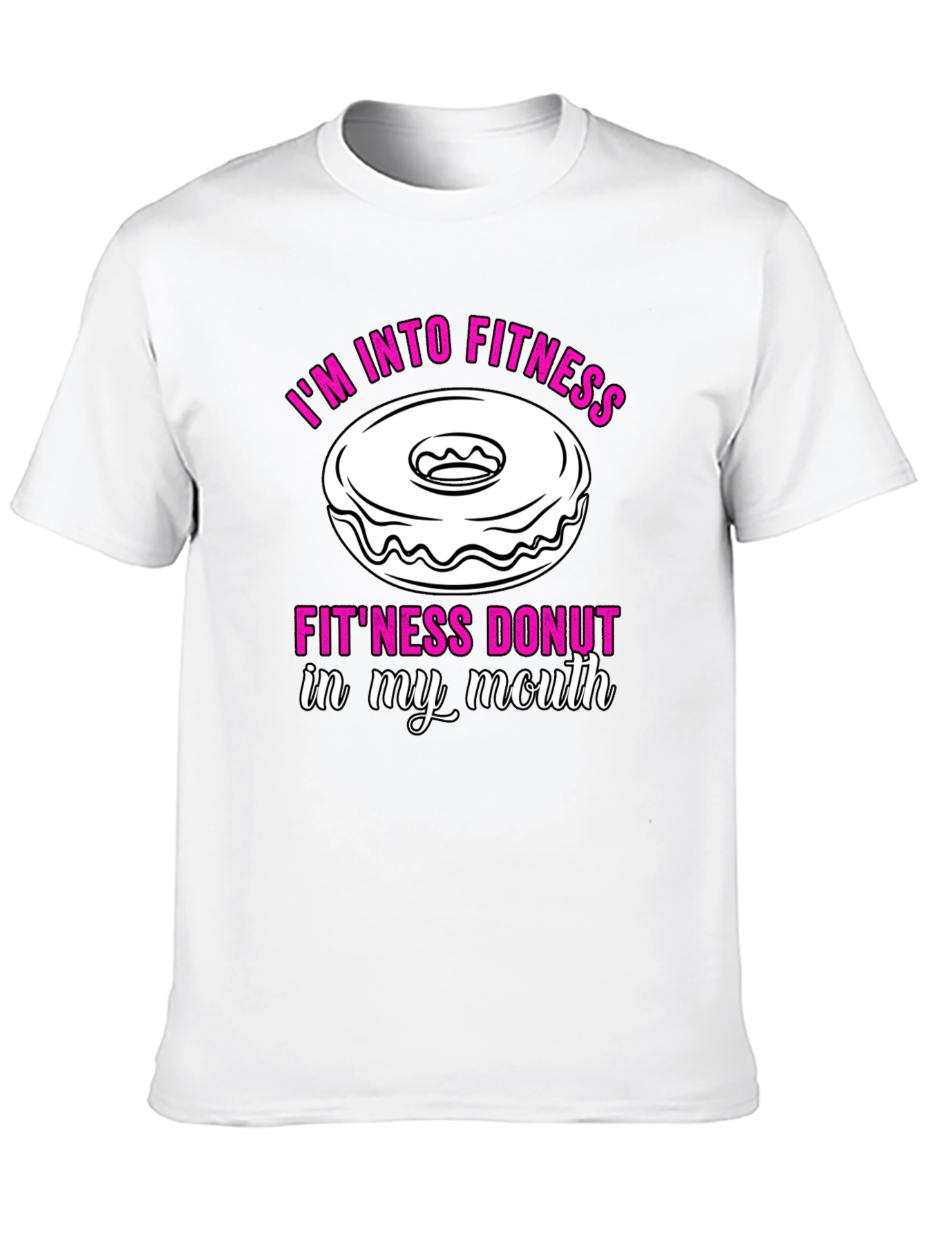 Fitness Donut Graphic T-Shirt