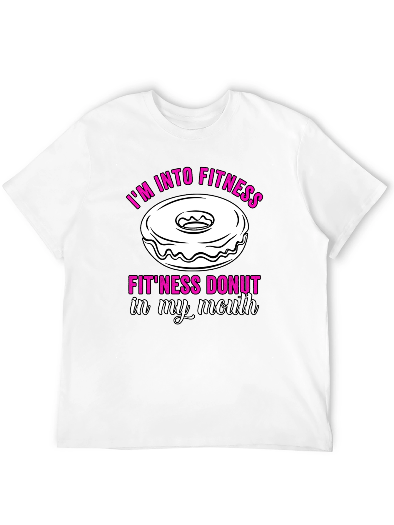 Fitness Donut Graphic T-Shirt