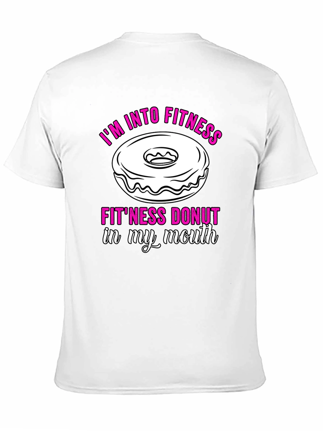 Fitness Donut Graphic T-Shirt