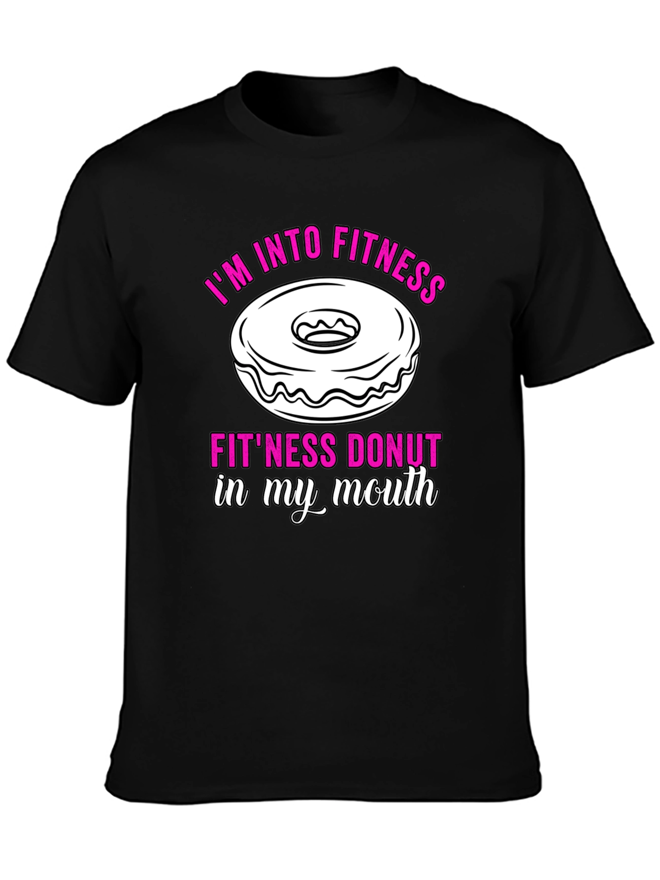 Fitness Donut Graphic T-Shirt