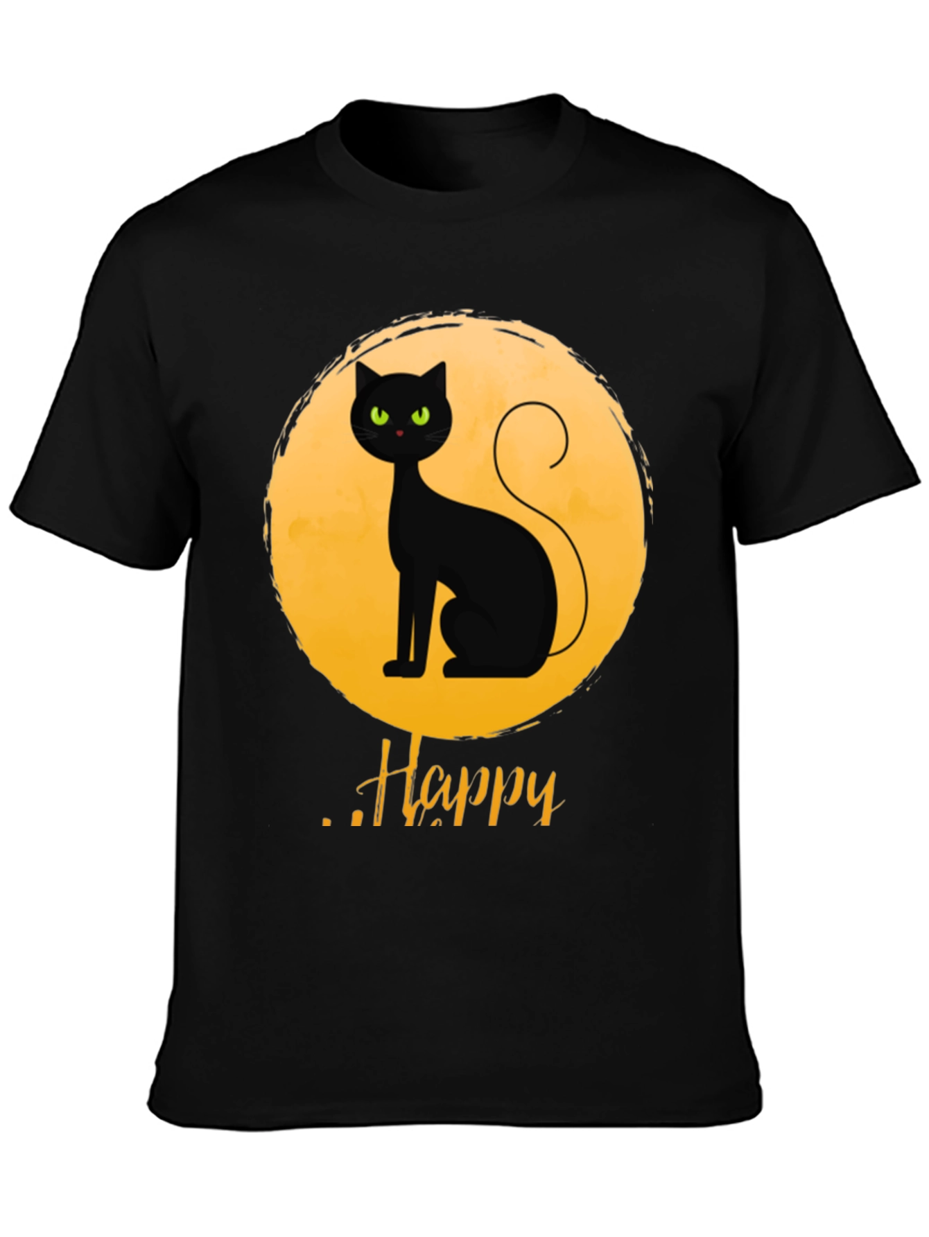 Halloween Black Cat T-Shirt