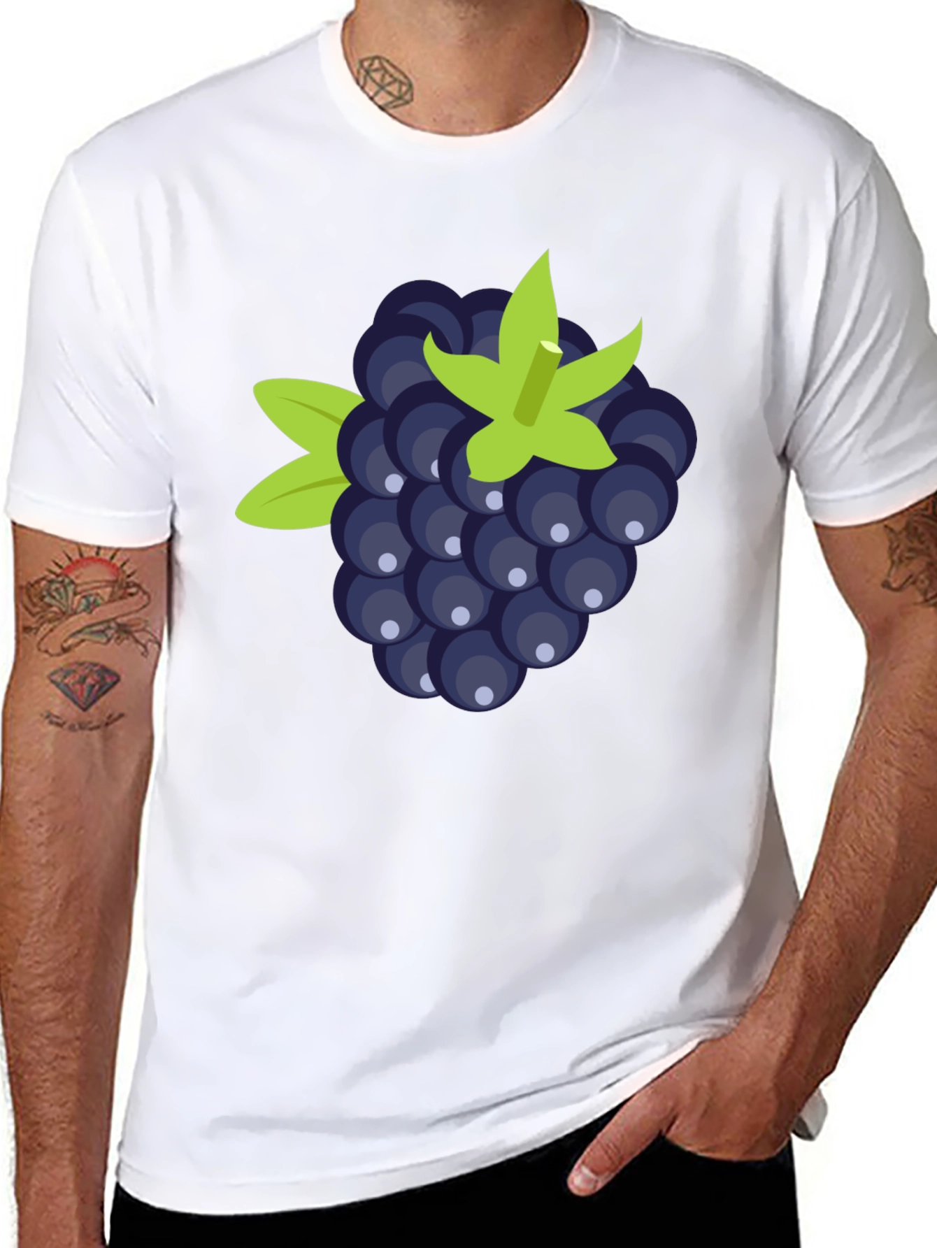 Blackberry Graphic Tee - Soft Cotton Blend