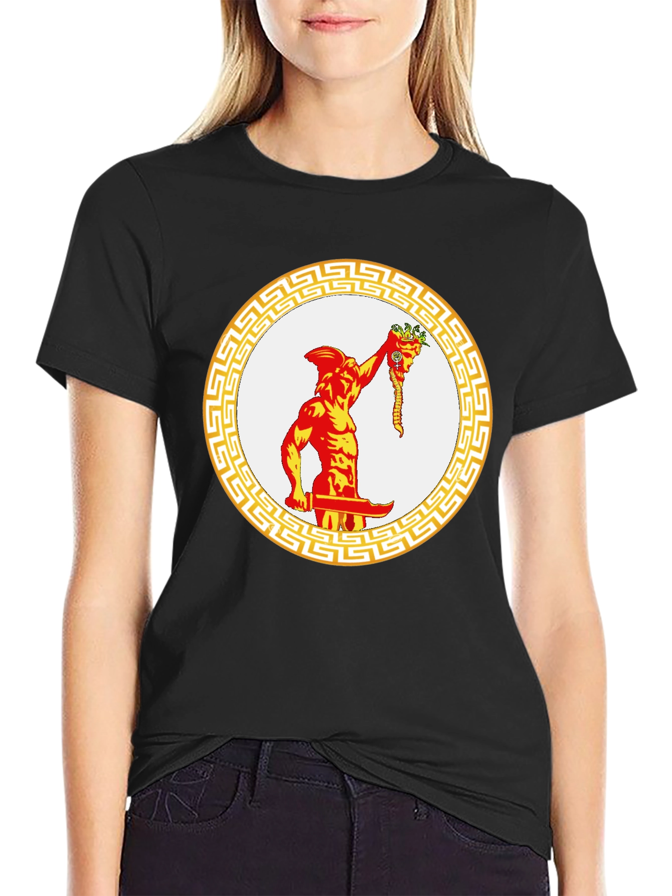 Perseus Medusa Head Graphic T-Shirt
