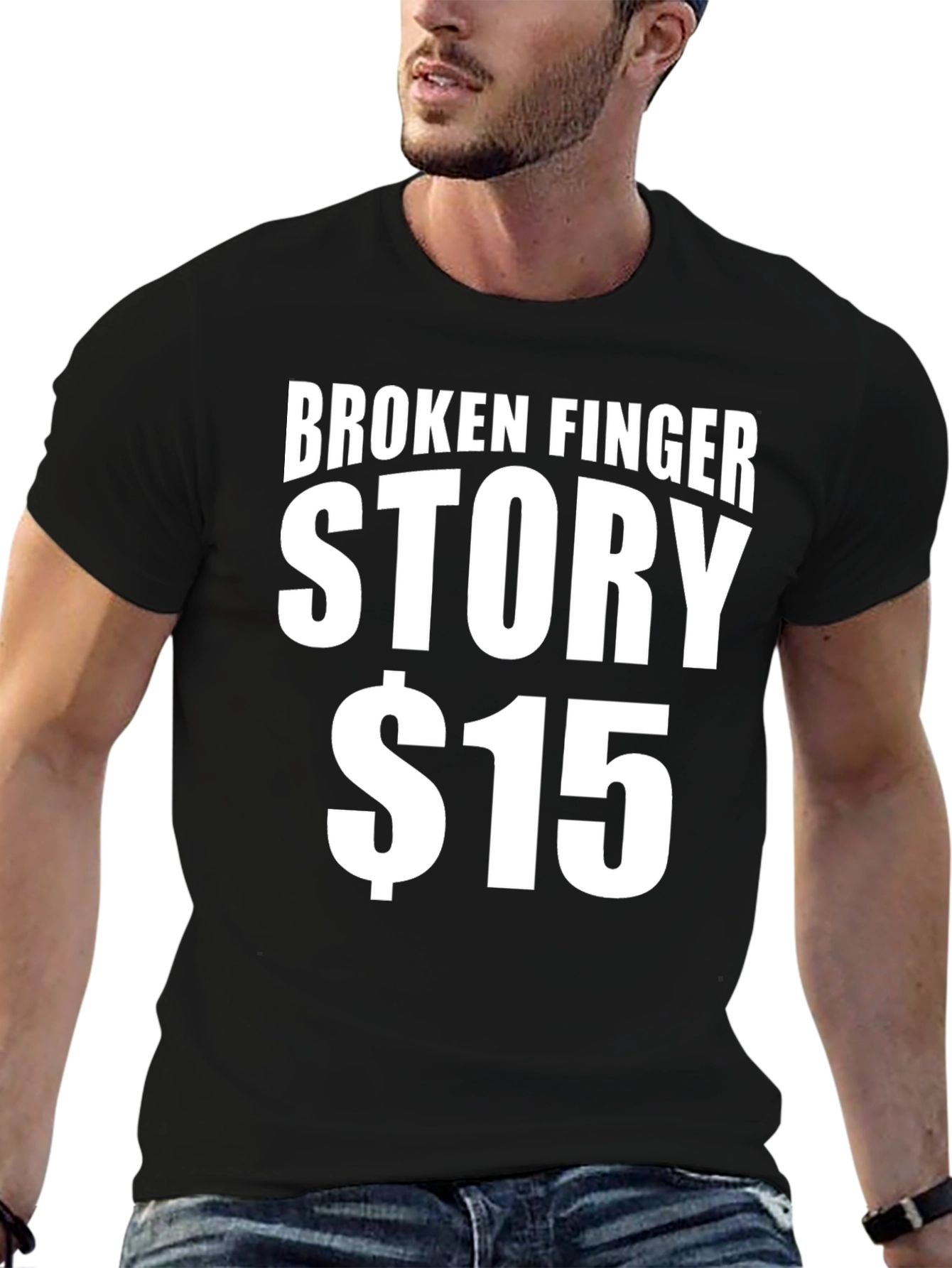 Broken Finger Story T-Shirt - Funny Novelty Tee
