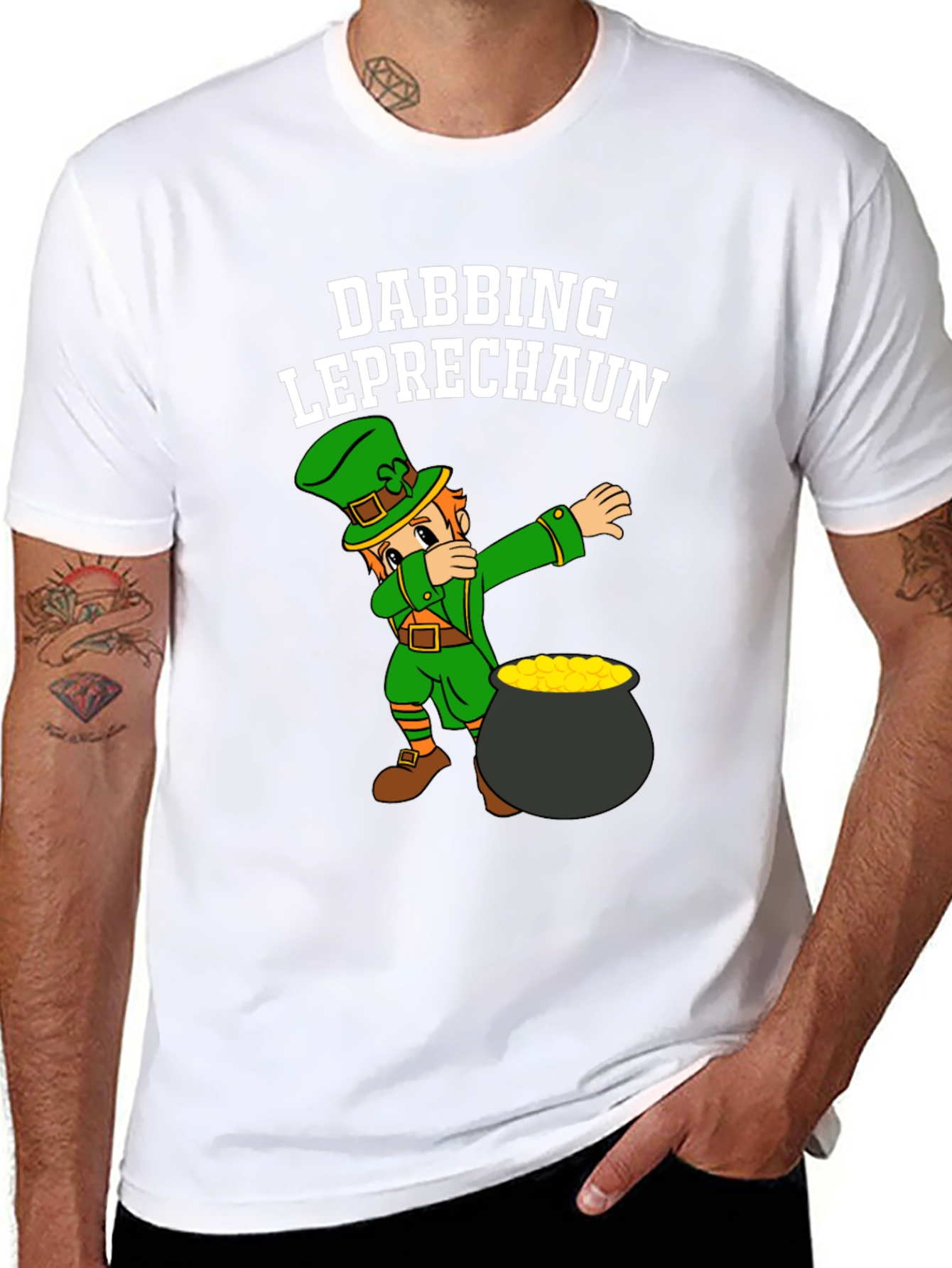 Dabbing Leprechaun St. Patricks Day T-Shirt