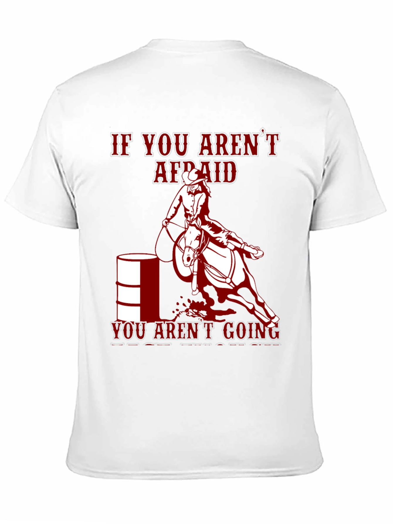 Cowgirl Barrel Racing Graphic Tee