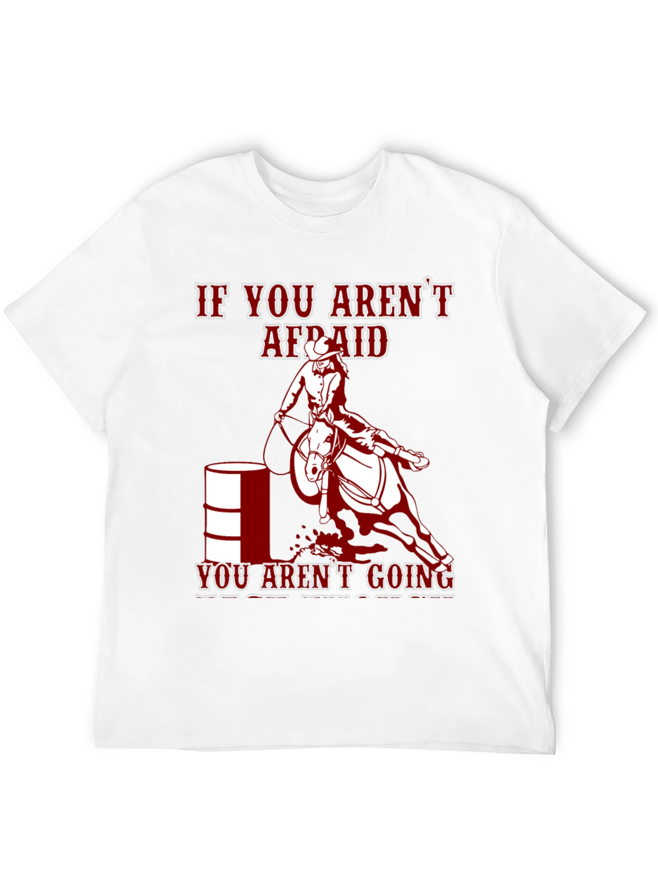 Cowgirl Barrel Racing Graphic Tee