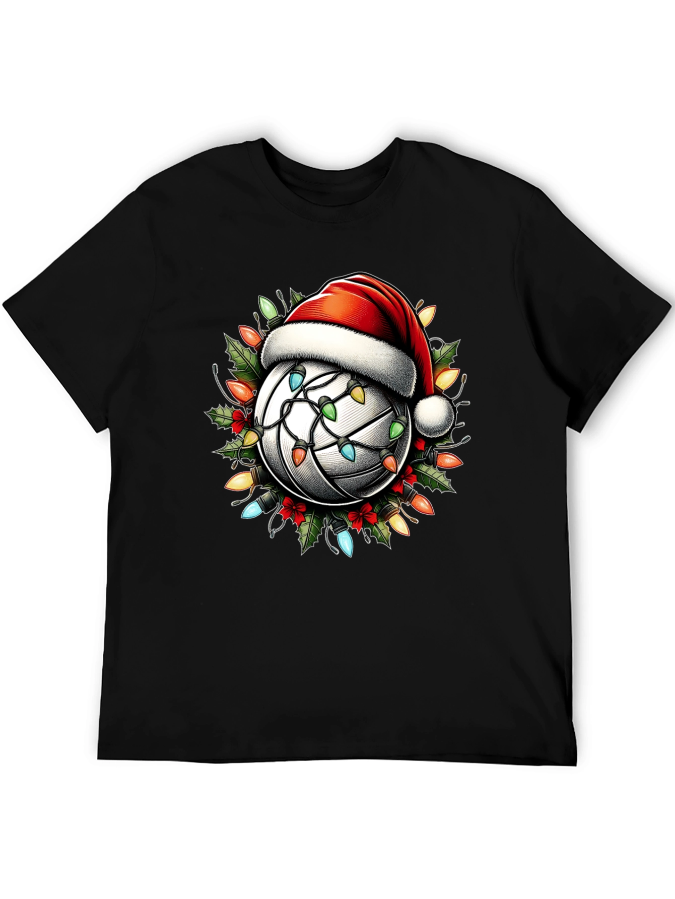 Christmas Volleyball T-Shirt - Holiday Lights