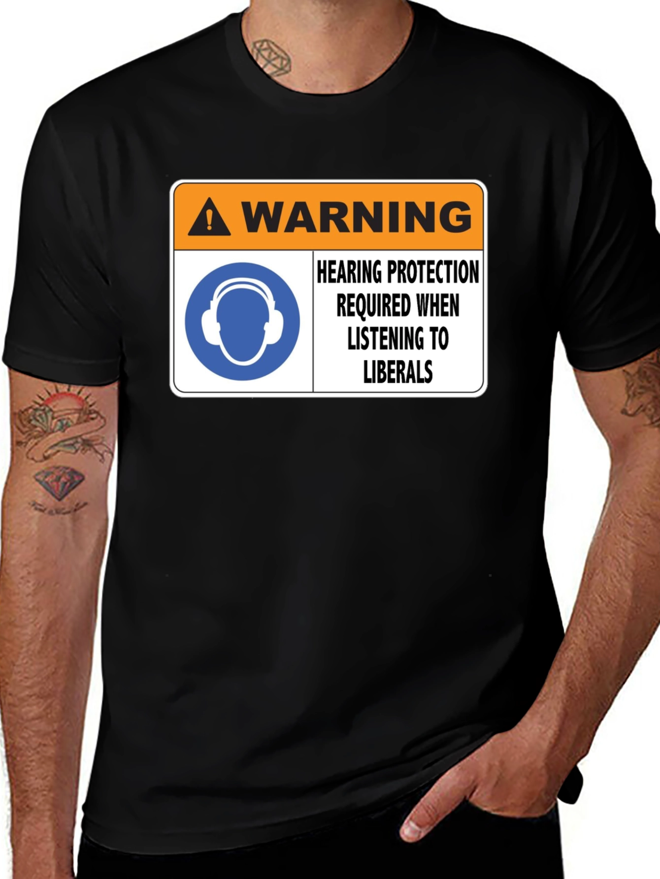Warning Hearing Protection Required T-Shirt