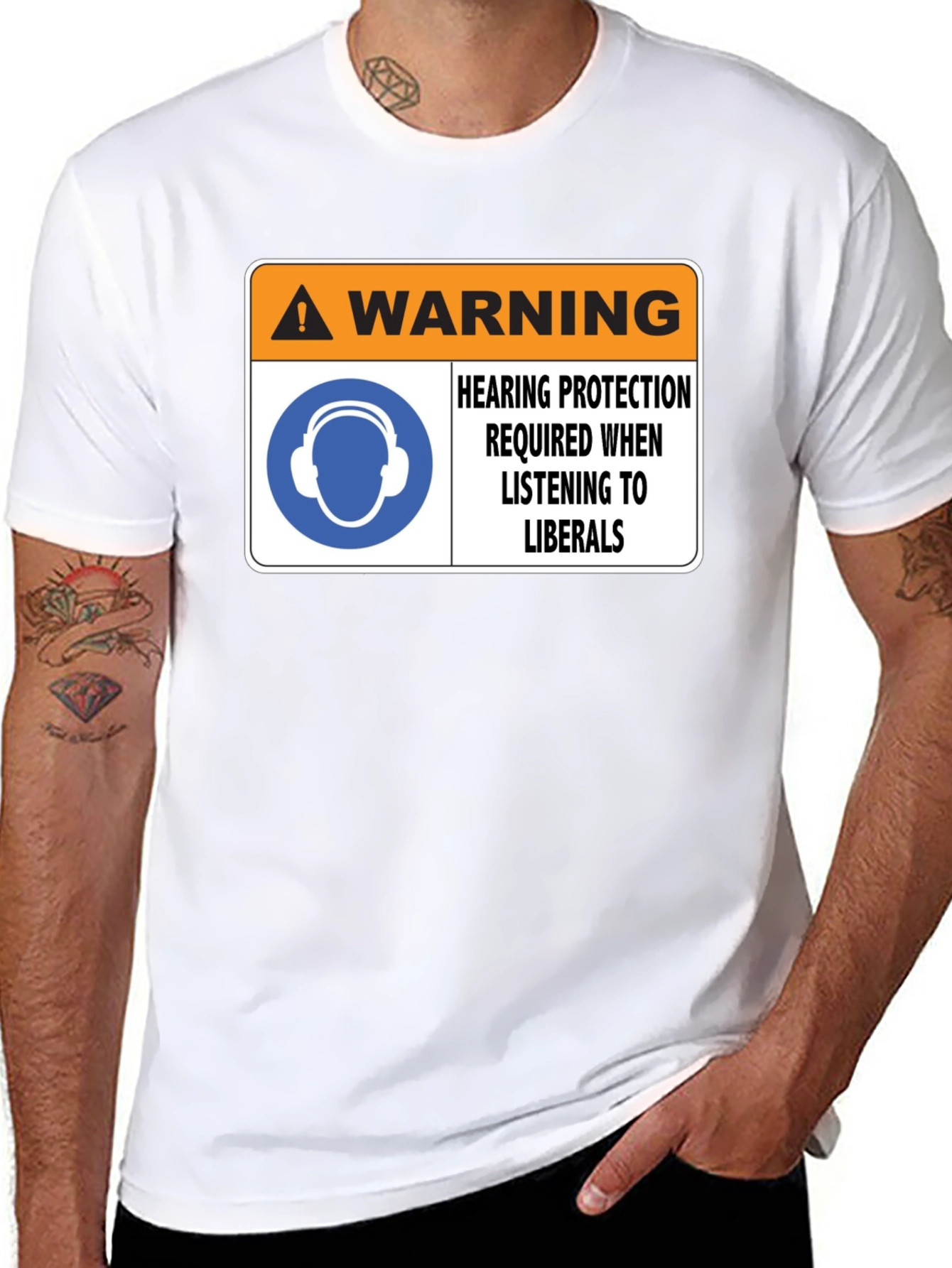 Warning Hearing Protection Required T-Shirt
