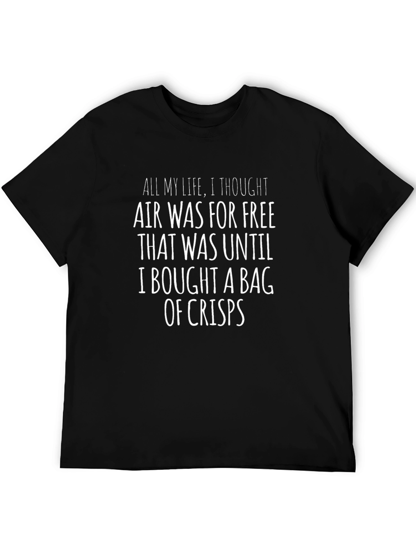 Funny Air & Crisps Slogan T-Shirt