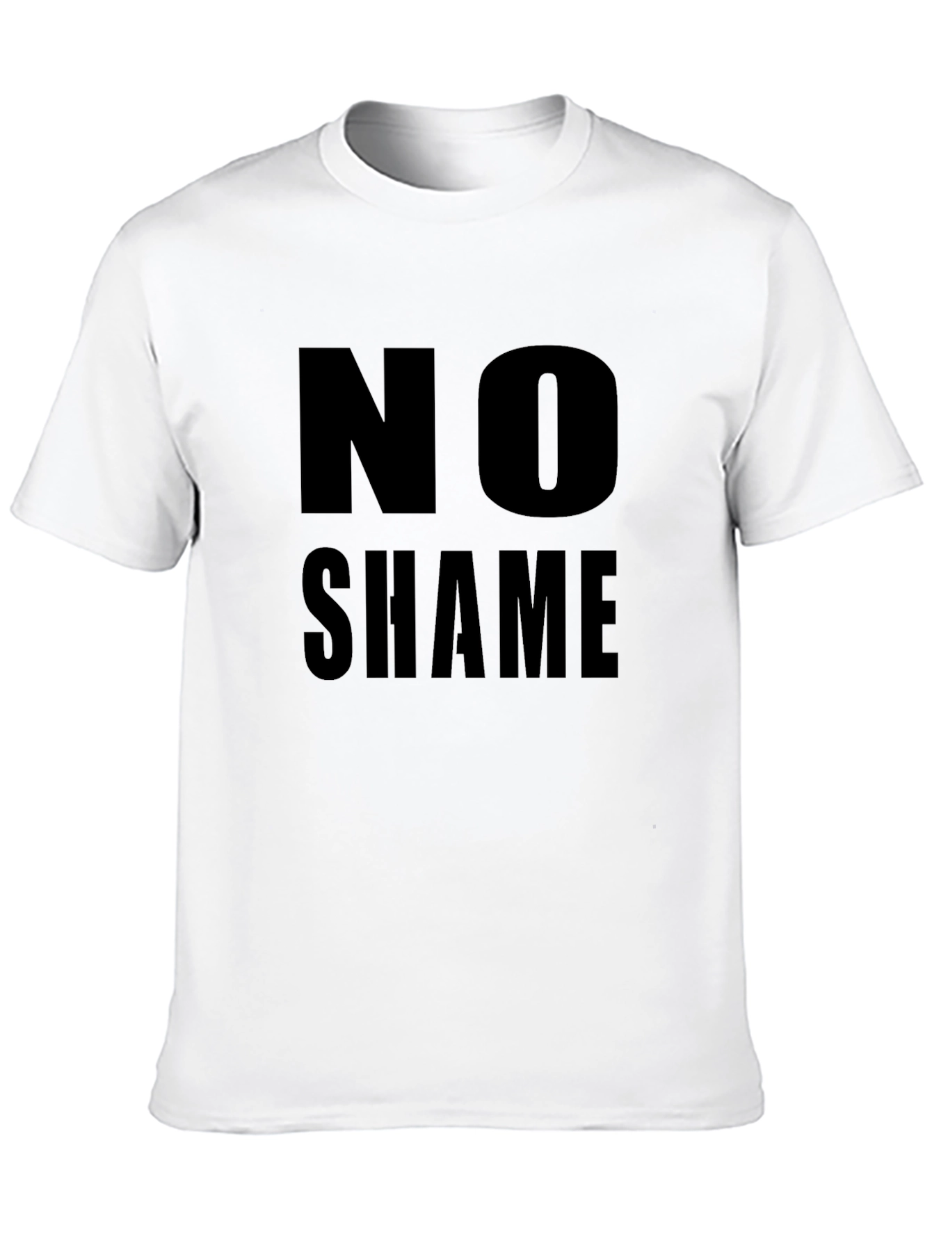 No Shame Black Graphic Tee - Bold Statement T-Shirt
