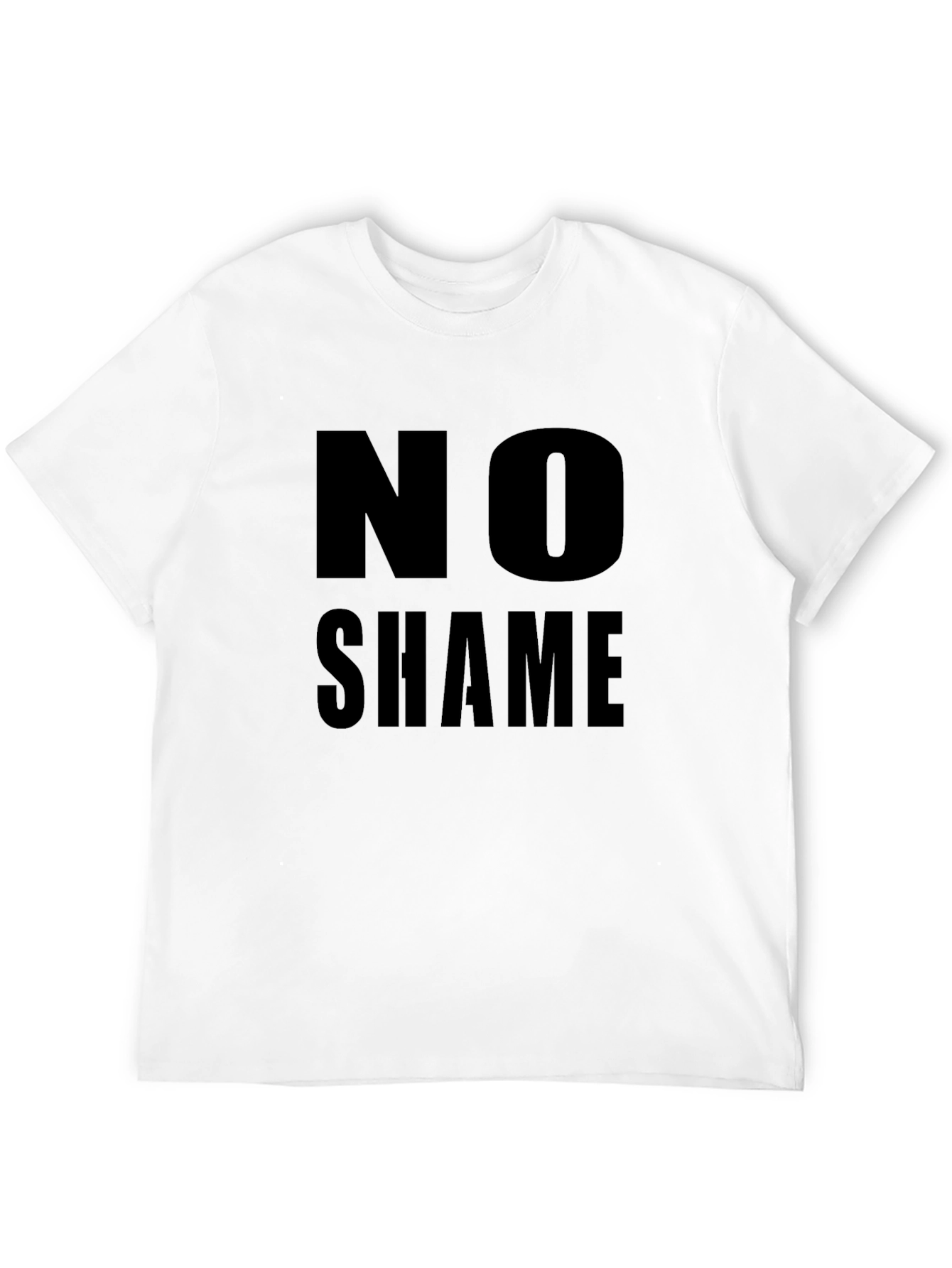 No Shame Black Graphic Tee - Bold Statement T-Shirt