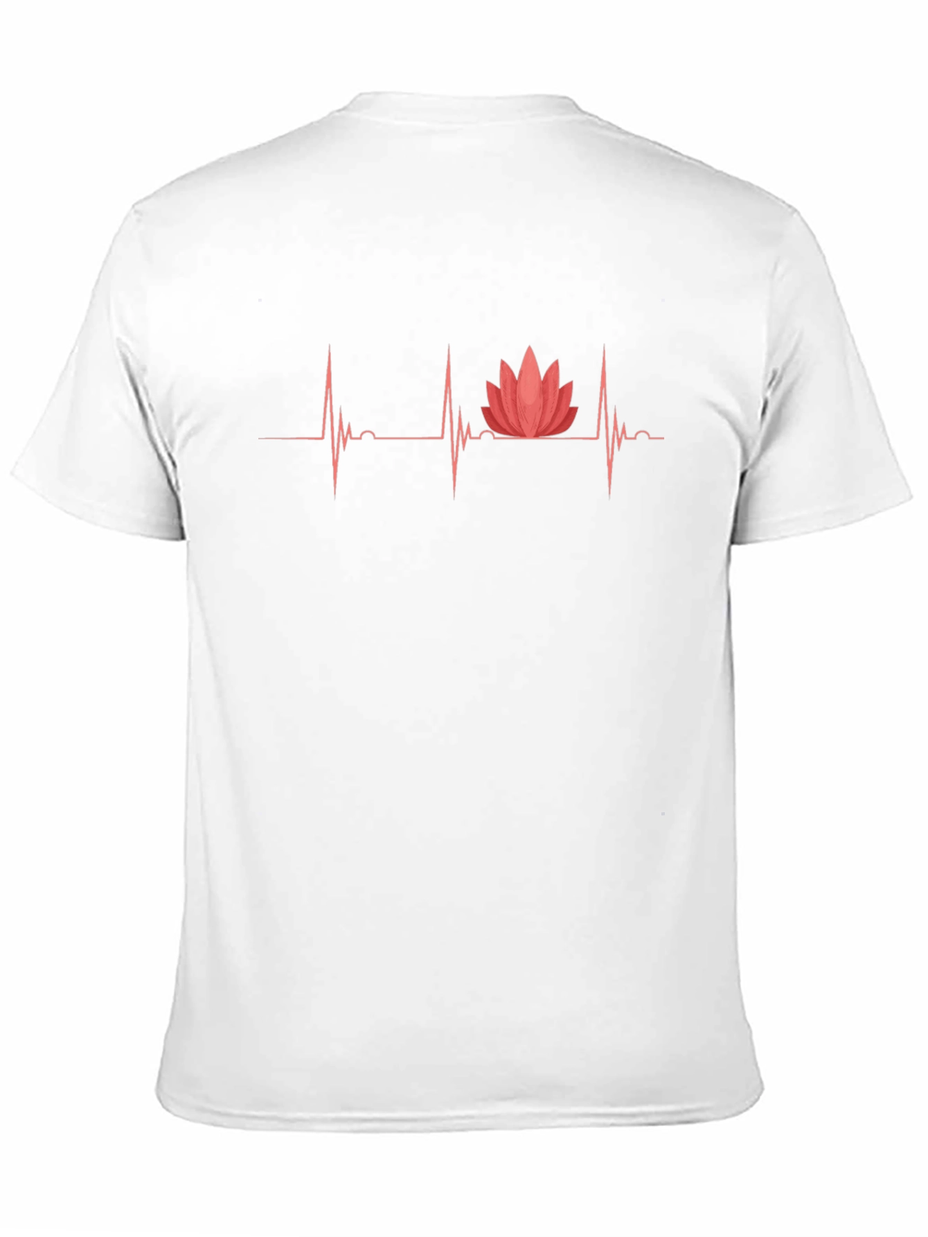 Lotus Heartbeat Graphic Tee - Black Casual Shirt