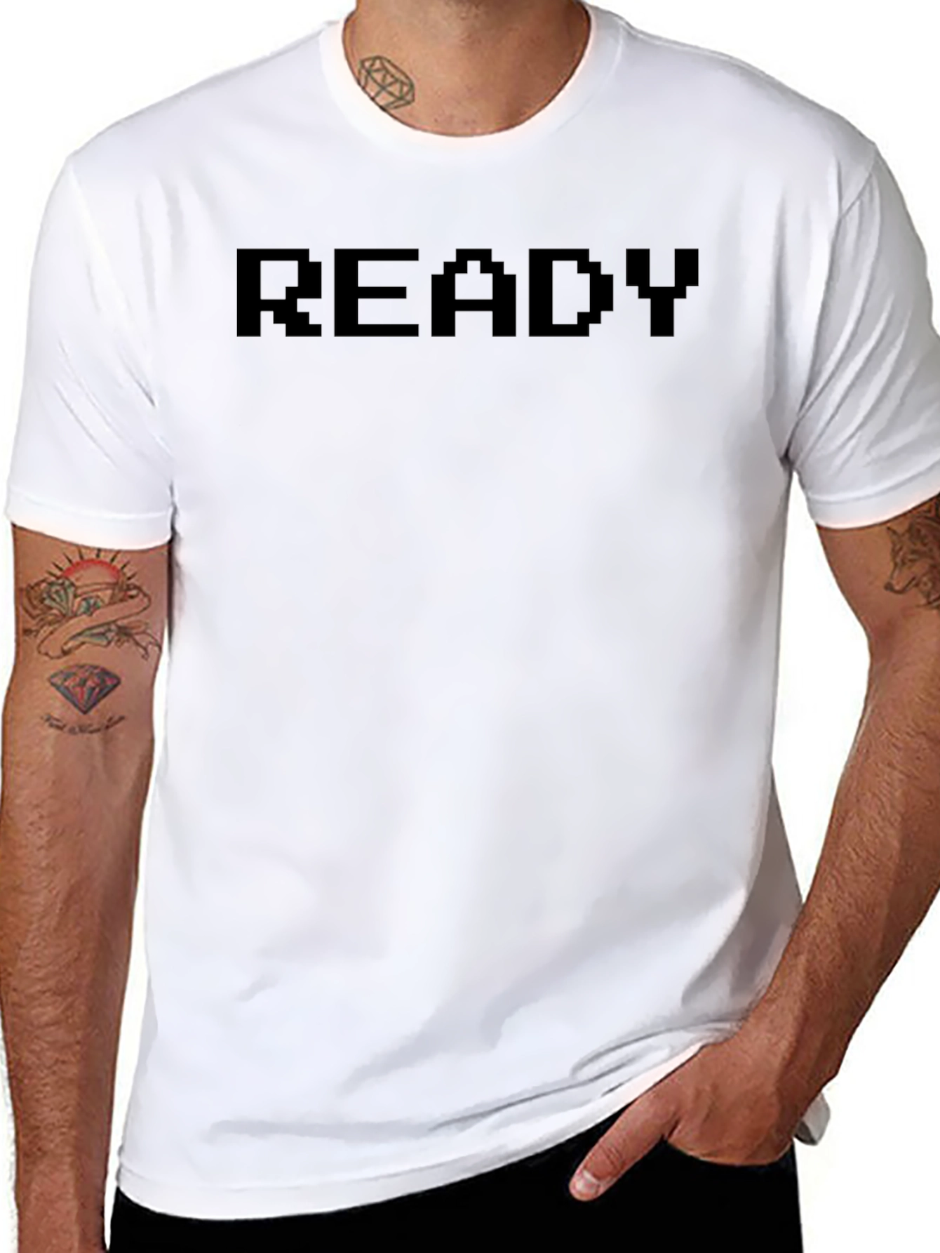 Pixel Ready Black T-Shirt - Gamer Style Tee