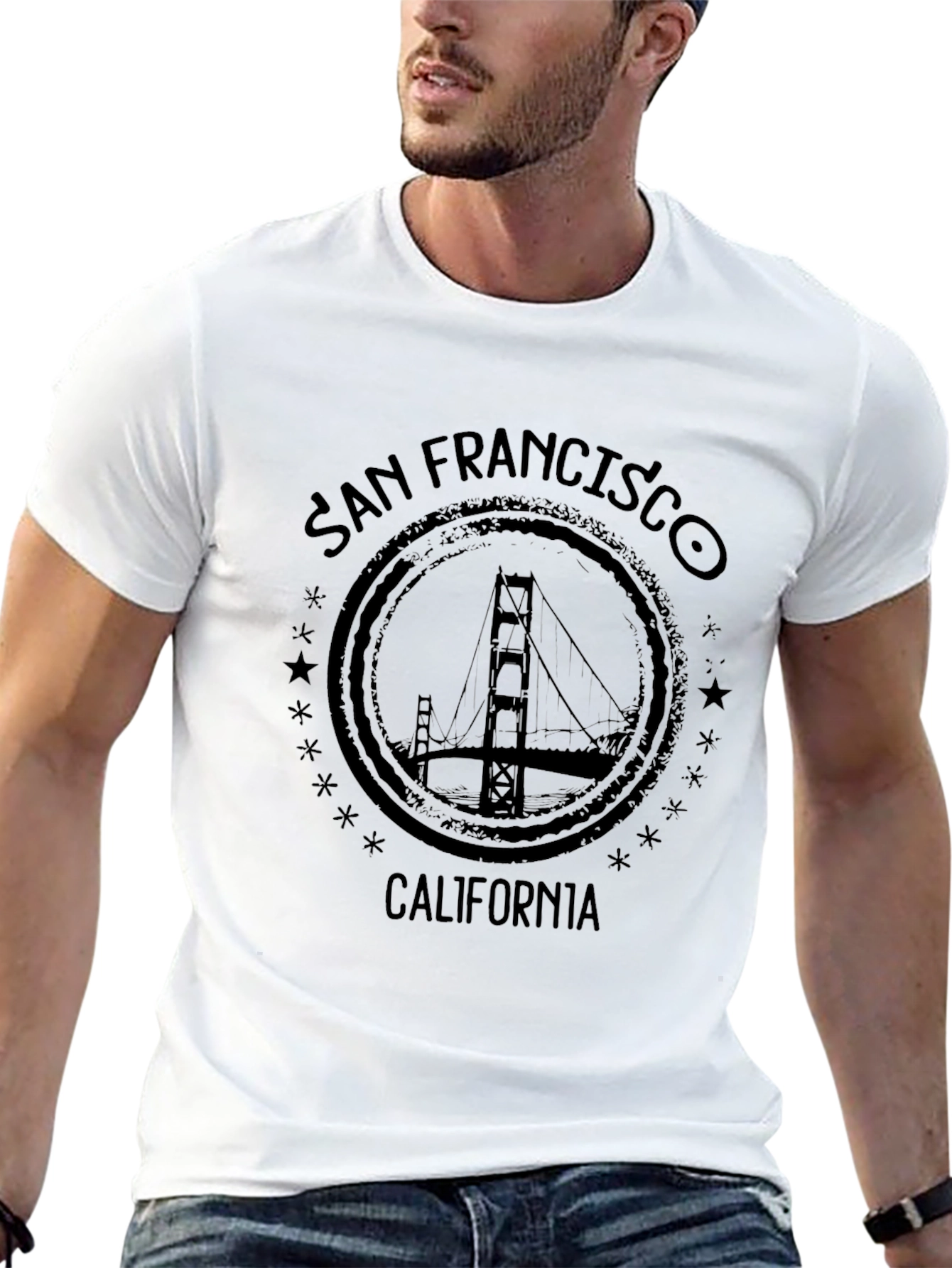 San Francisco Bridge Graphic T-Shirt