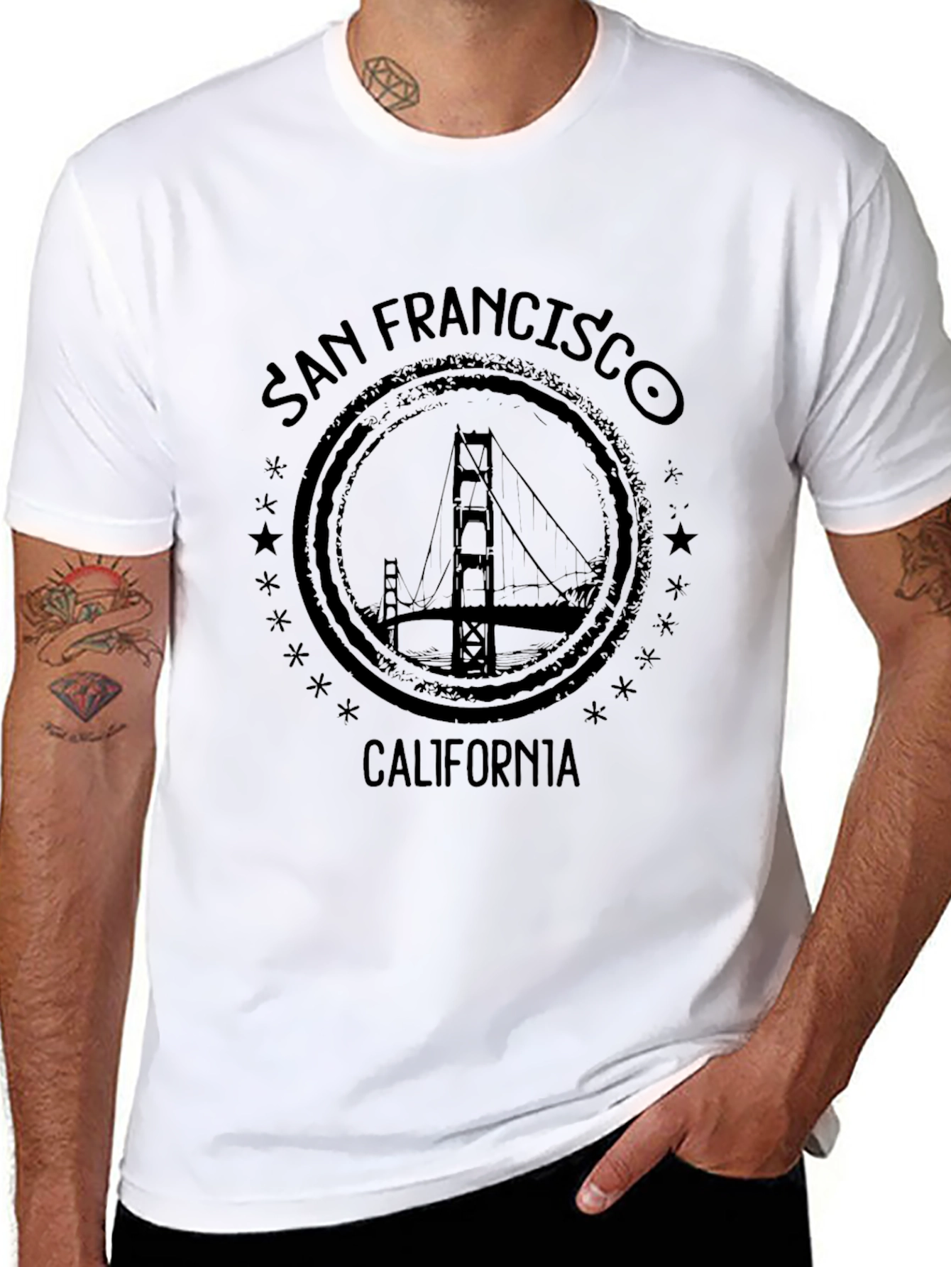 San Francisco Bridge Graphic T-Shirt