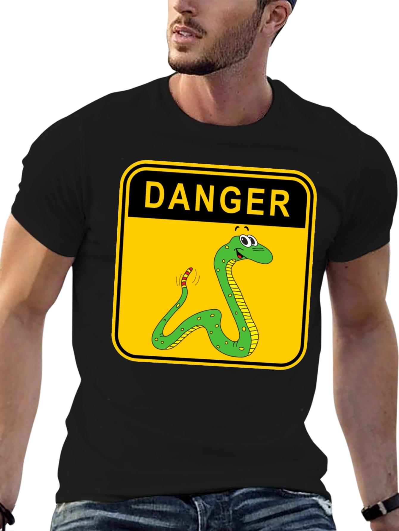 Danger Noodle Tee - Caution Snake T-Shirt