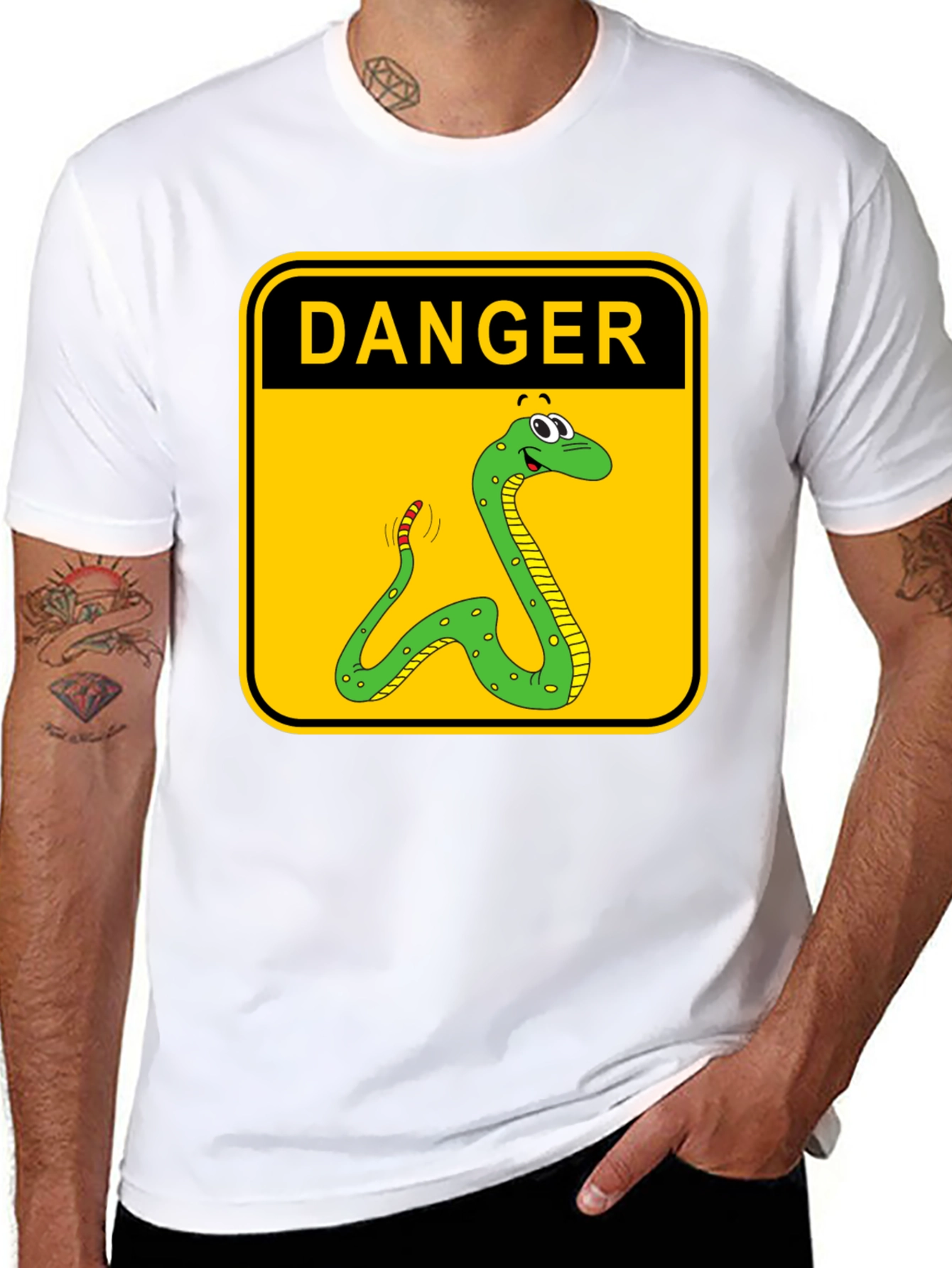 Danger Noodle Tee - Caution Snake T-Shirt
