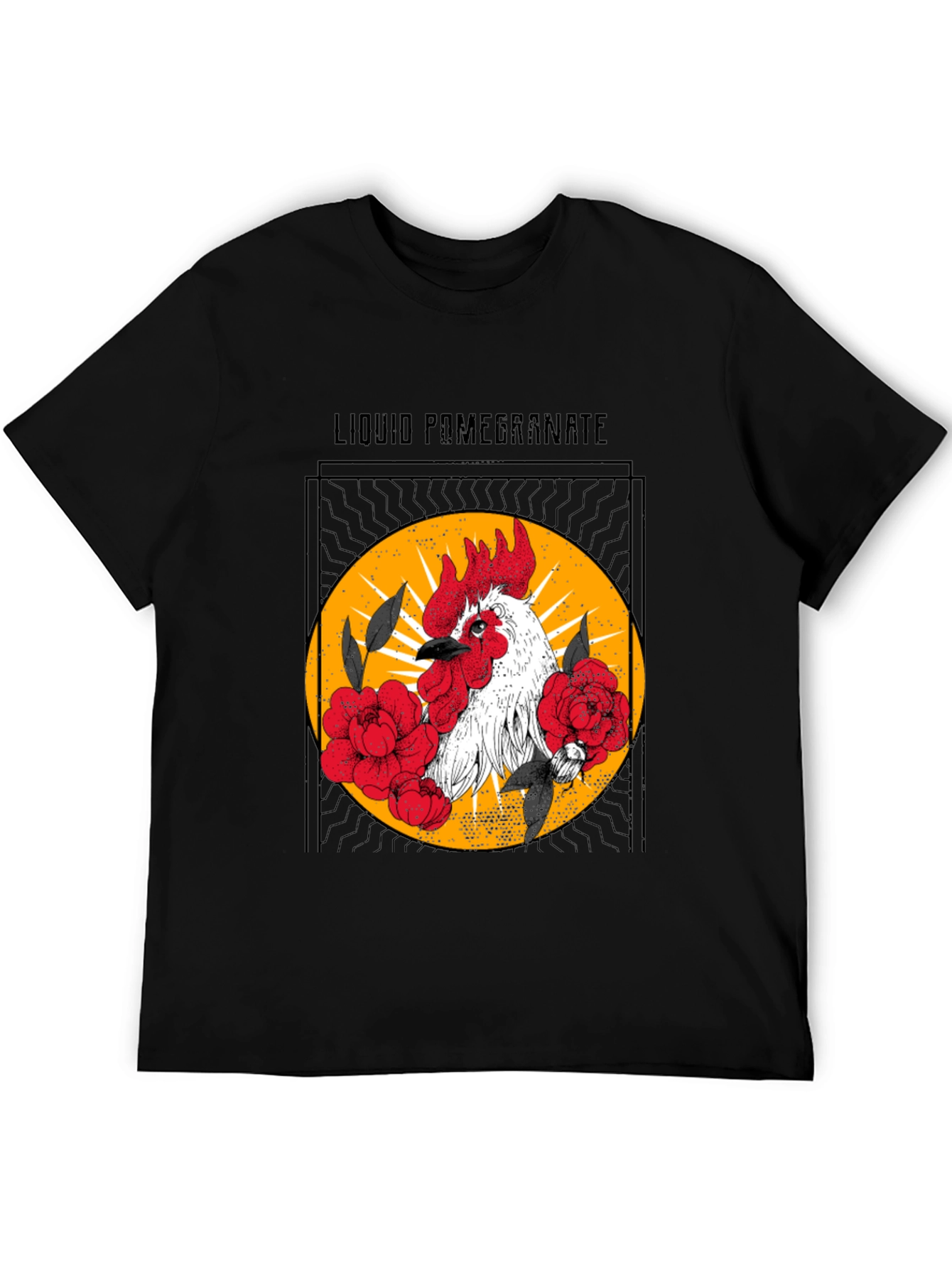Liquid Pomegranate Rooster Graphic Tee