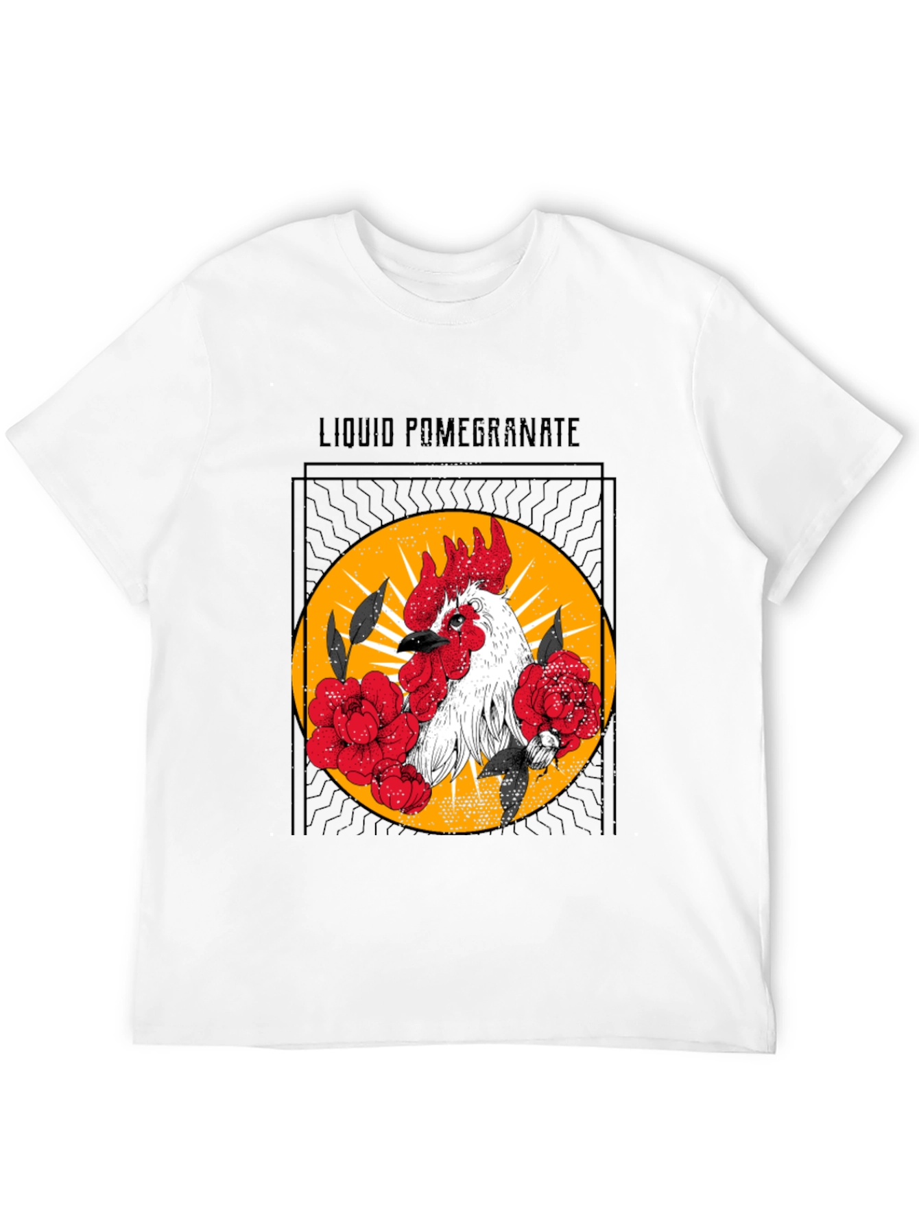 Liquid Pomegranate Rooster Graphic Tee