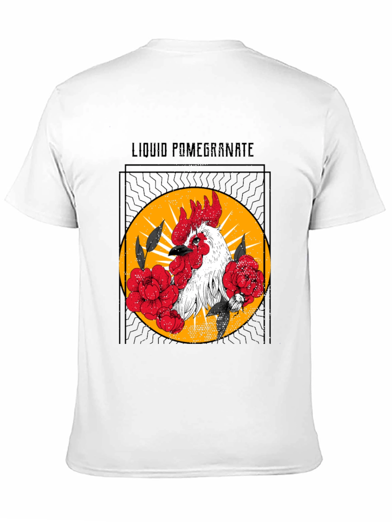 Liquid Pomegranate Rooster Graphic Tee
