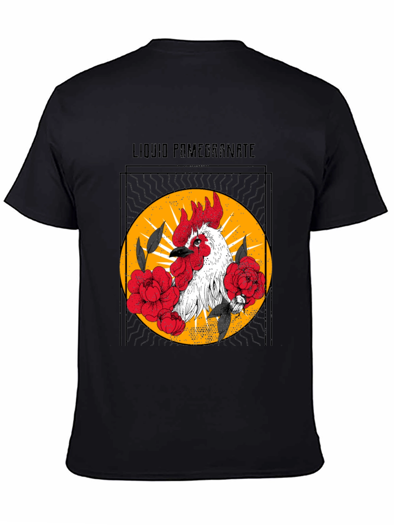 Liquid Pomegranate Rooster Graphic Tee