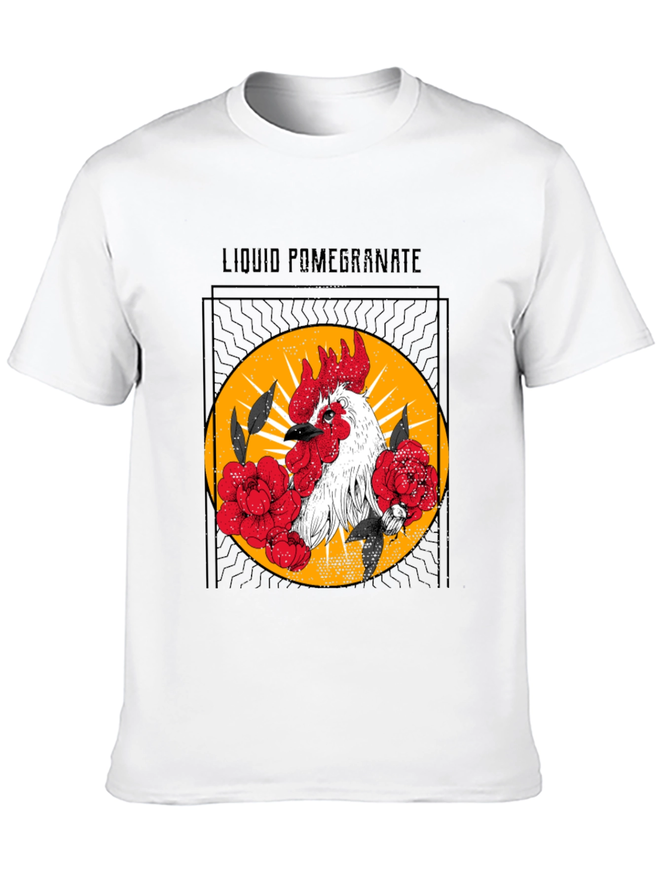 Liquid Pomegranate Rooster Graphic Tee