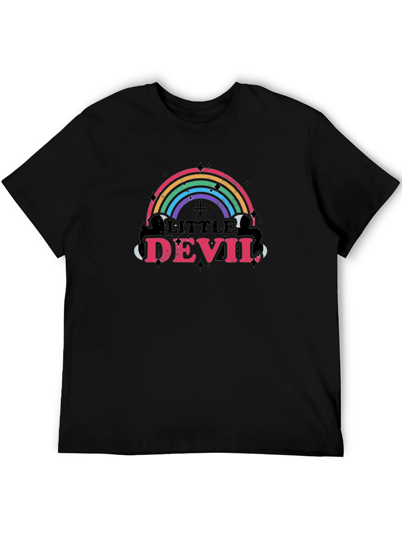 Little Devil Rainbow Graphic T-Shirt