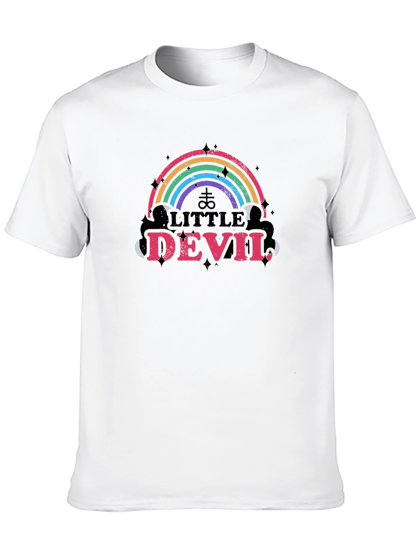 Little Devil Rainbow Graphic T-Shirt