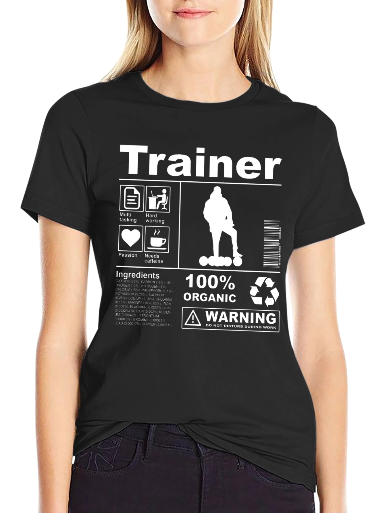 Trainer 100% Organic Warning T-Shirt