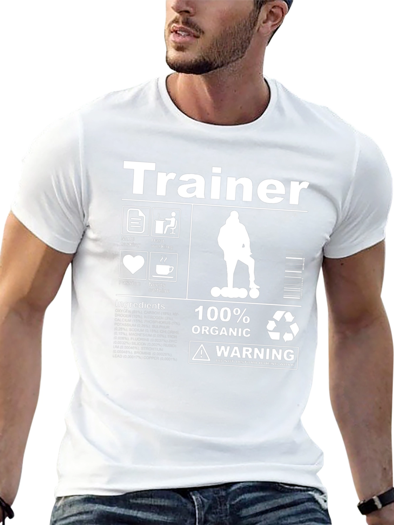 Trainer 100% Organic Warning T-Shirt