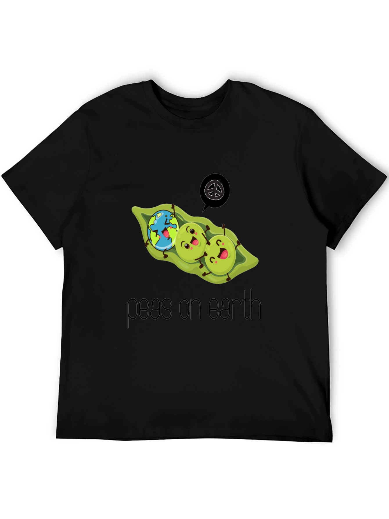 Peas On Earth T-Shirt - Eco Friendly Design