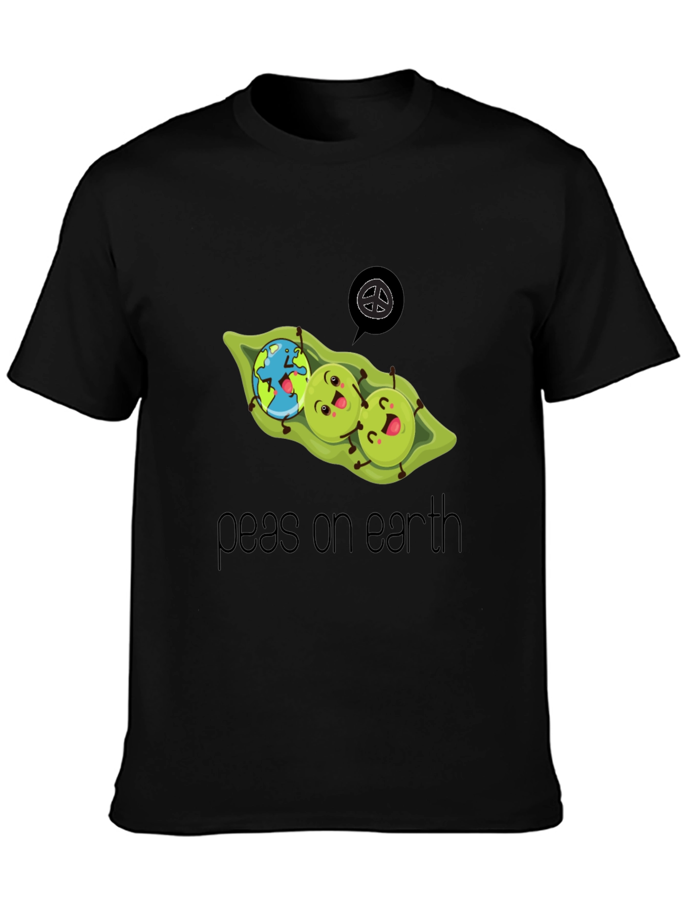 Peas On Earth T-Shirt - Eco Friendly Design