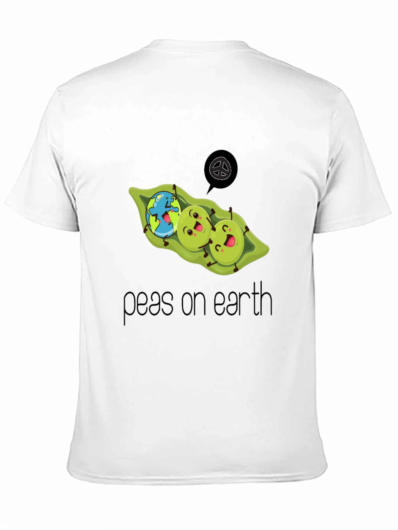 Peas On Earth T-Shirt - Eco Friendly Design
