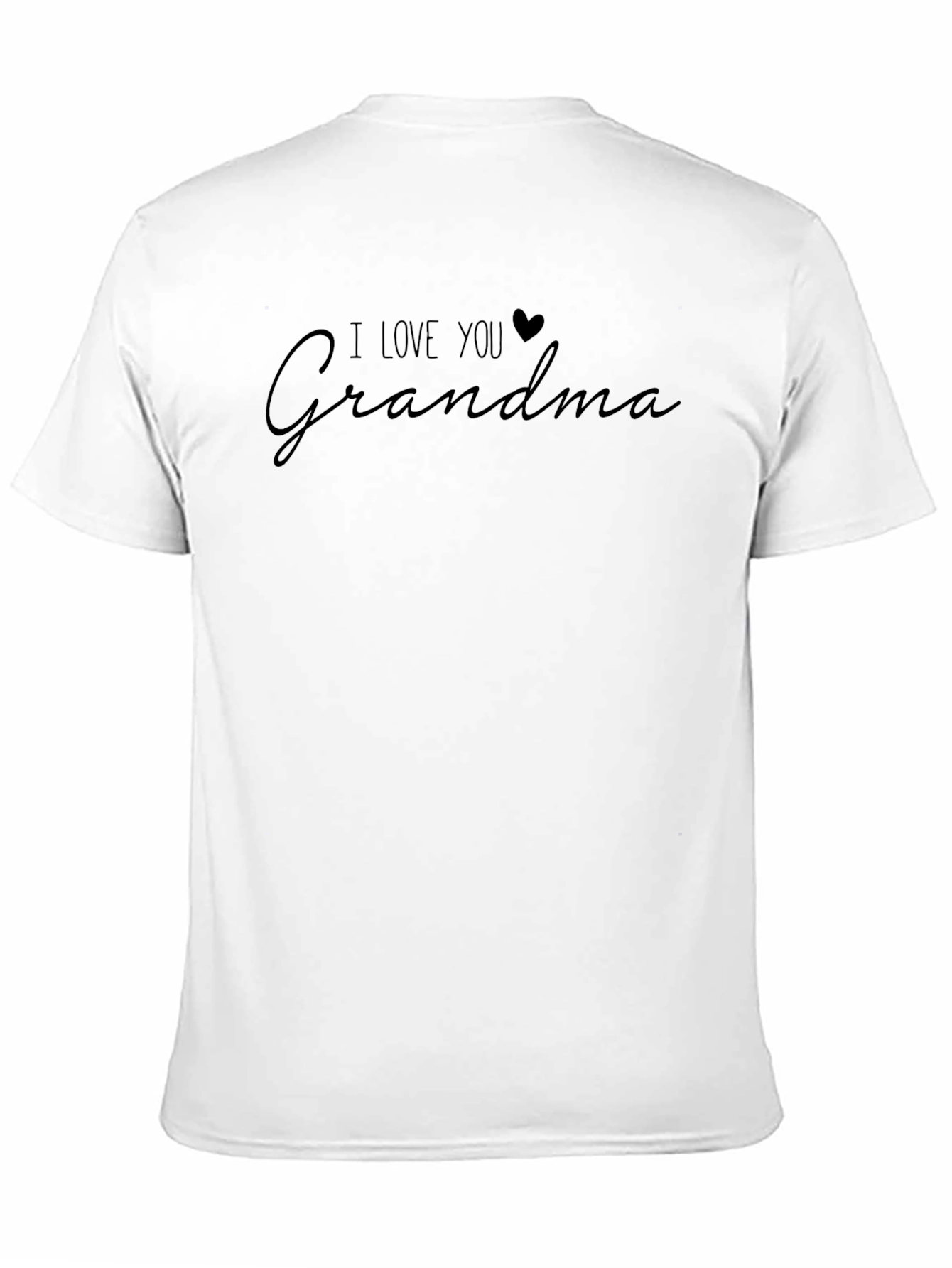 I Love You Grandma Black Tee