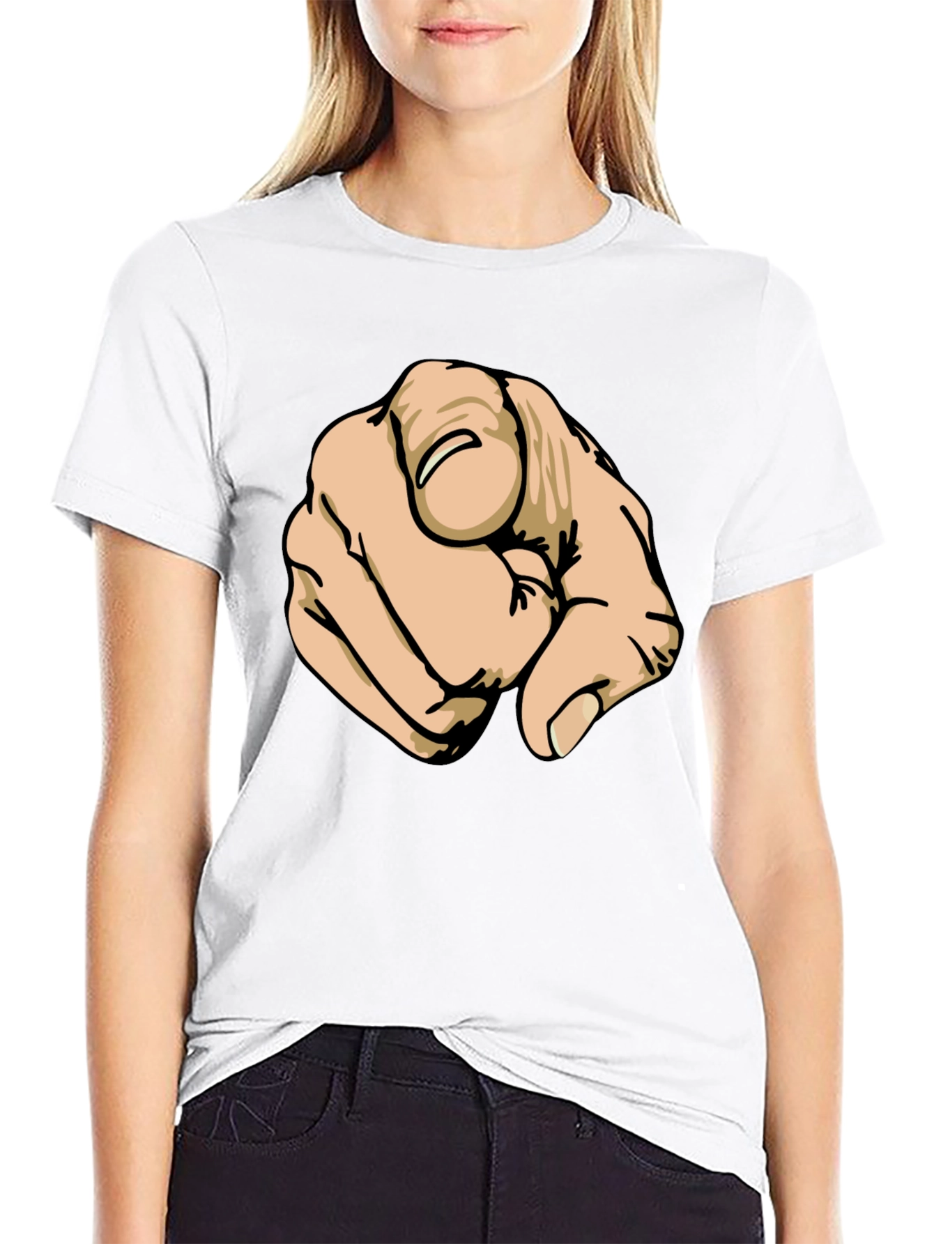 Pointing Finger Graphic T-Shirt - You!