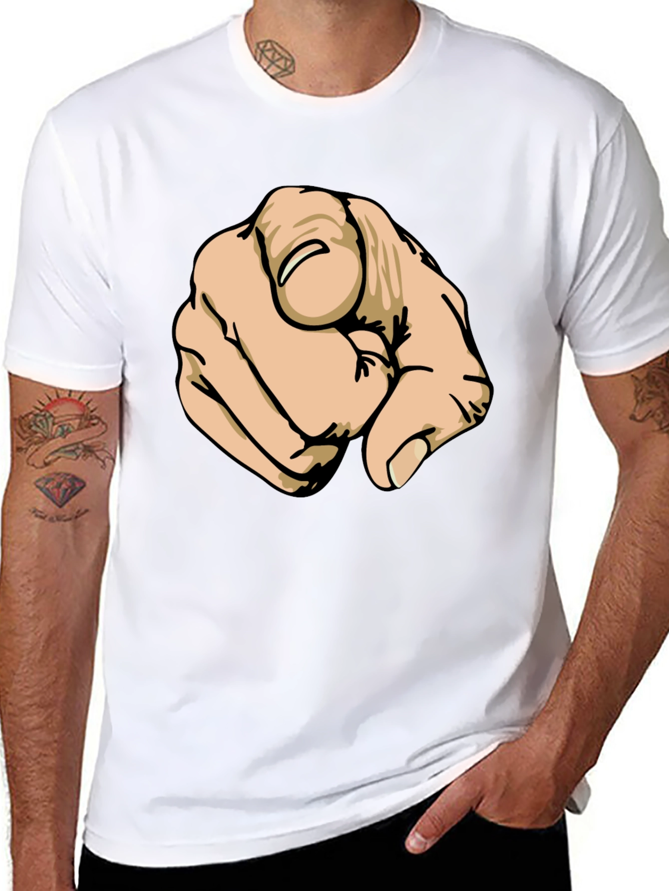 Pointing Finger Graphic T-Shirt - You!