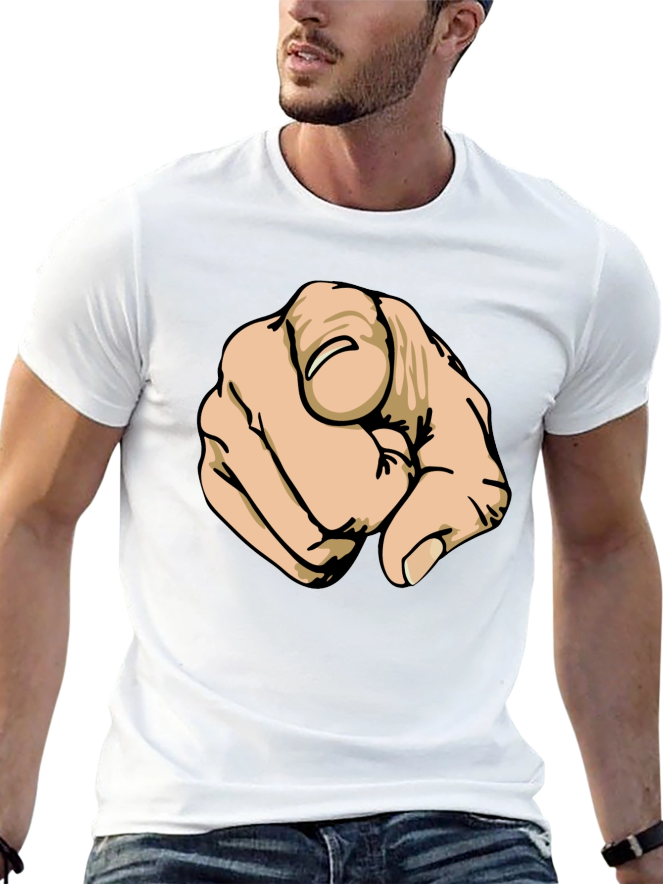 Pointing Finger Graphic T-Shirt - You!